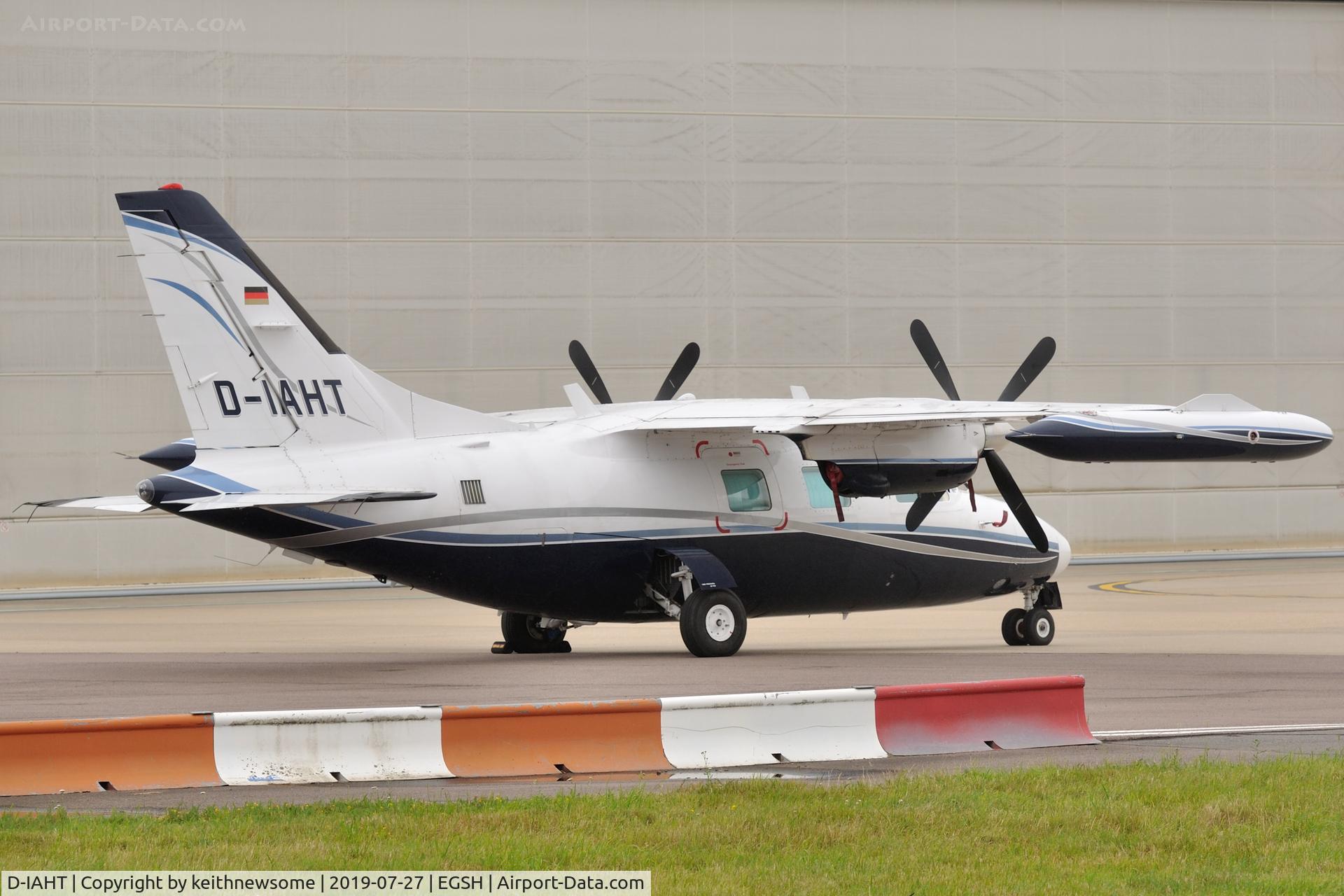 D-IAHT, 1977 Mitsubishi MU-2B-26A C/N 352SA, Parked at Norwich.