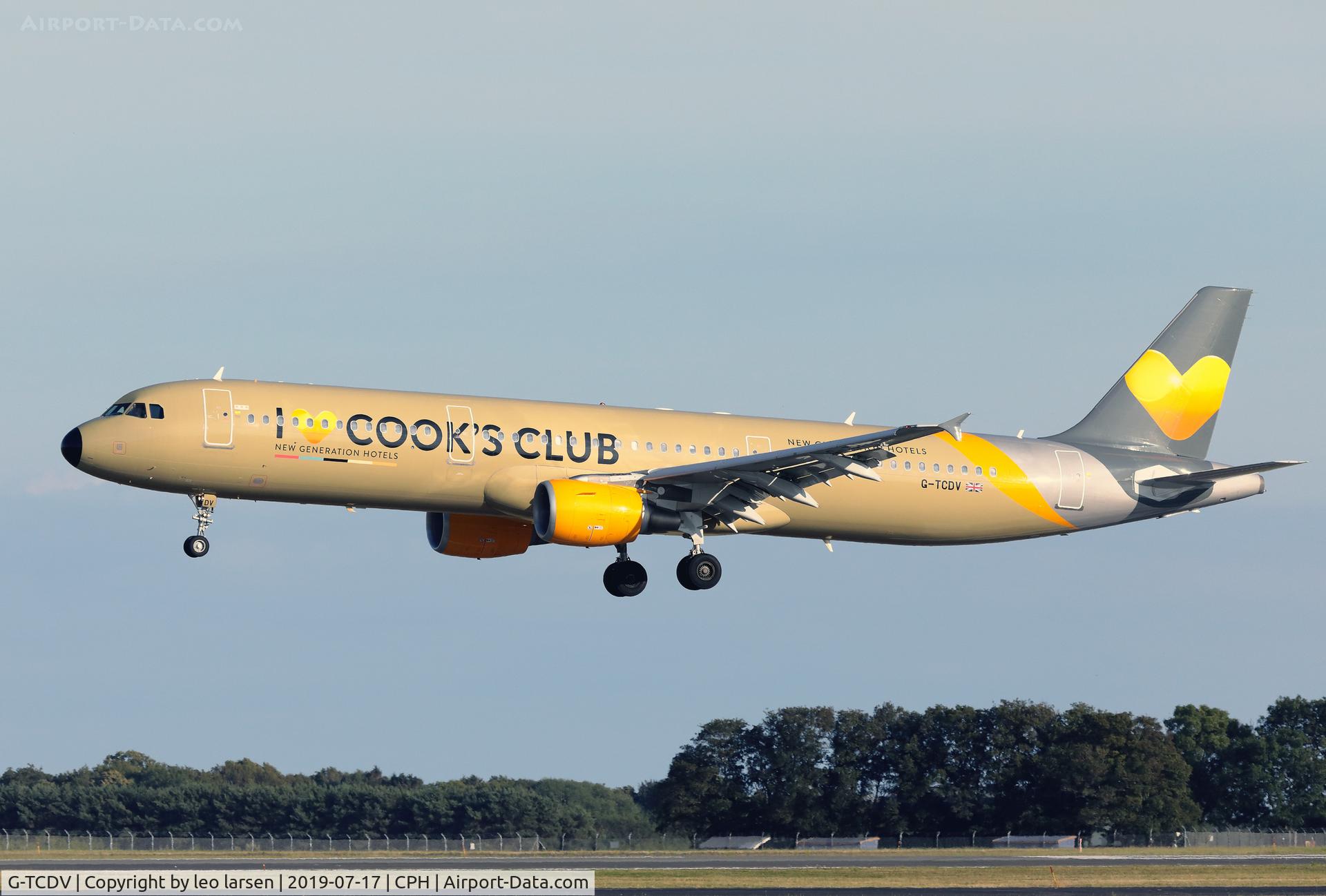 G-TCDV, 2003 Airbus A321-211 C/N 1972, Copenhagen 17.7.2019 L/D R-04L
