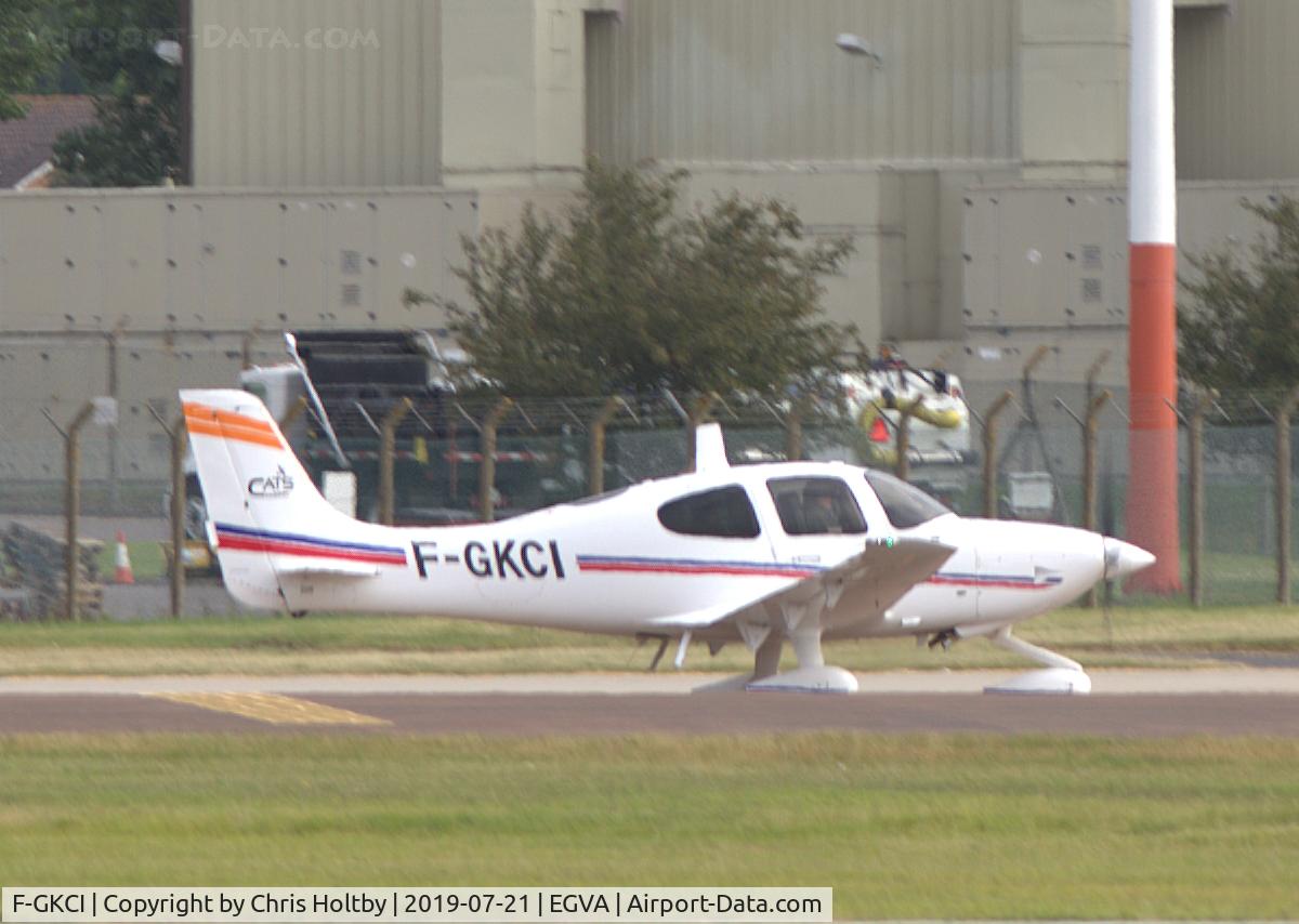 F-GKCI, Cirrus SR22 C/N 4482, Departing RAF Fairford prior to RIAT 2019 Air display