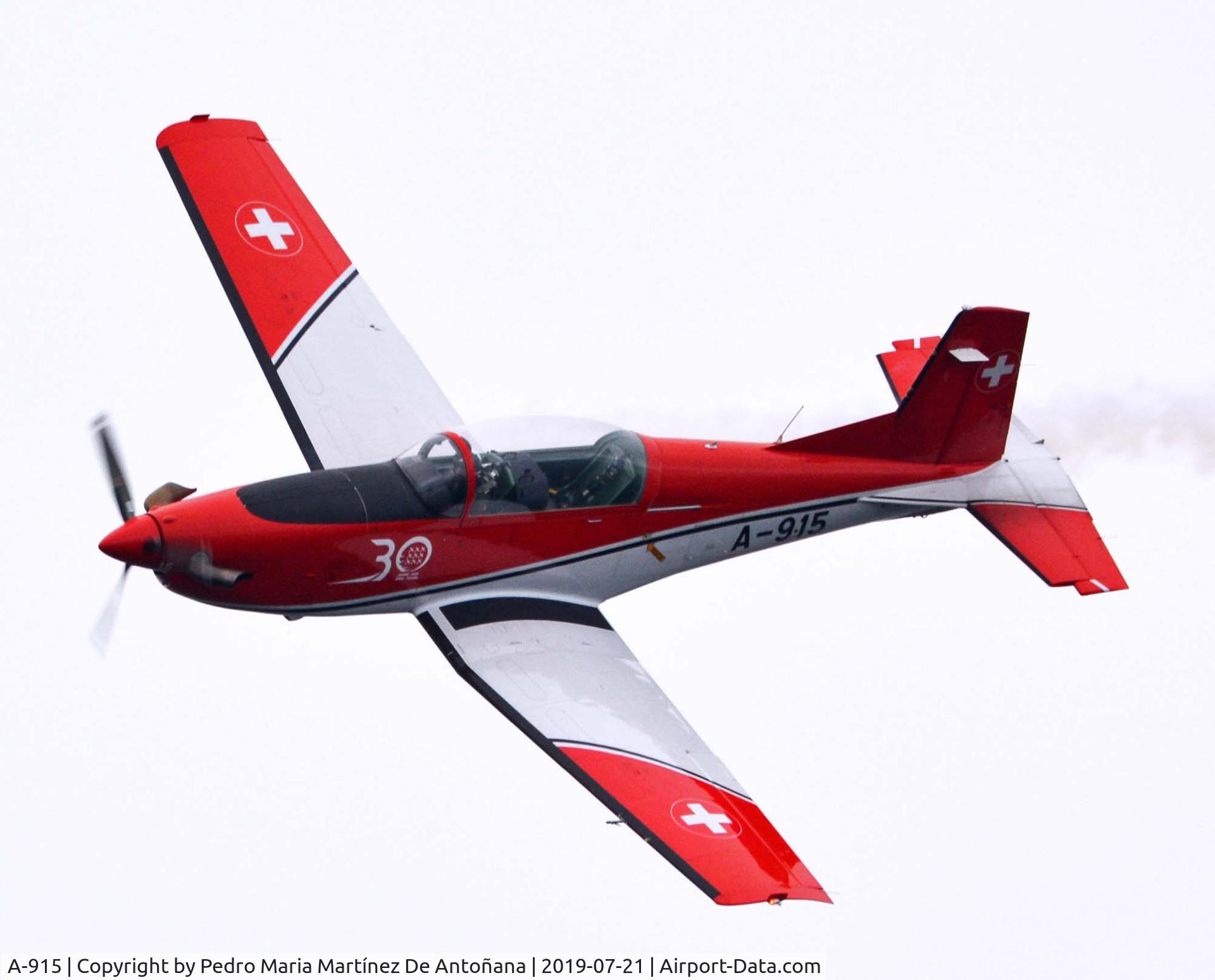 A-915, 1983 Pilatus PC-7 Turbo Trainer C/N 323, Festival Aéreo Gijón 2019