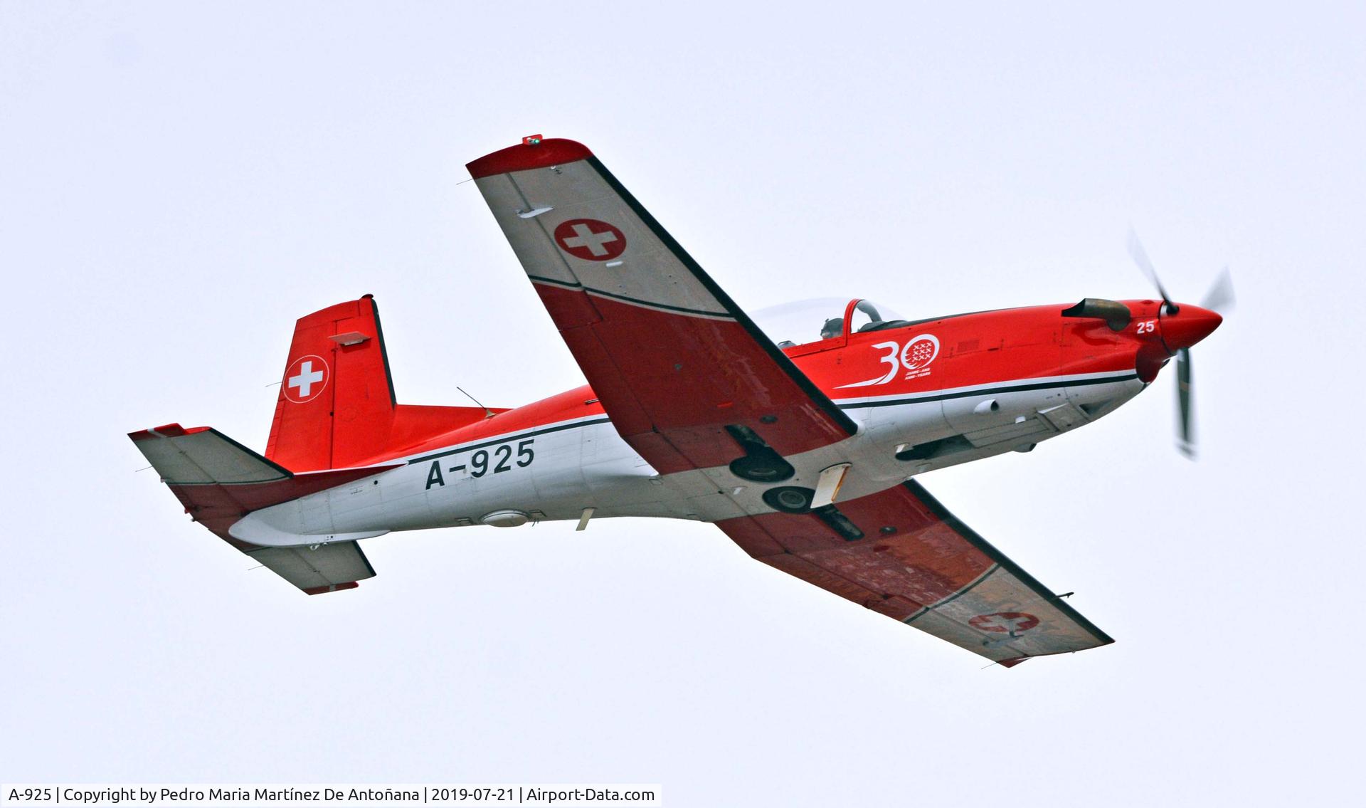 A-925, 1983 Pilatus PC-7 Turbo Trainer C/N 333, Festival Aéreo Gijón 2019