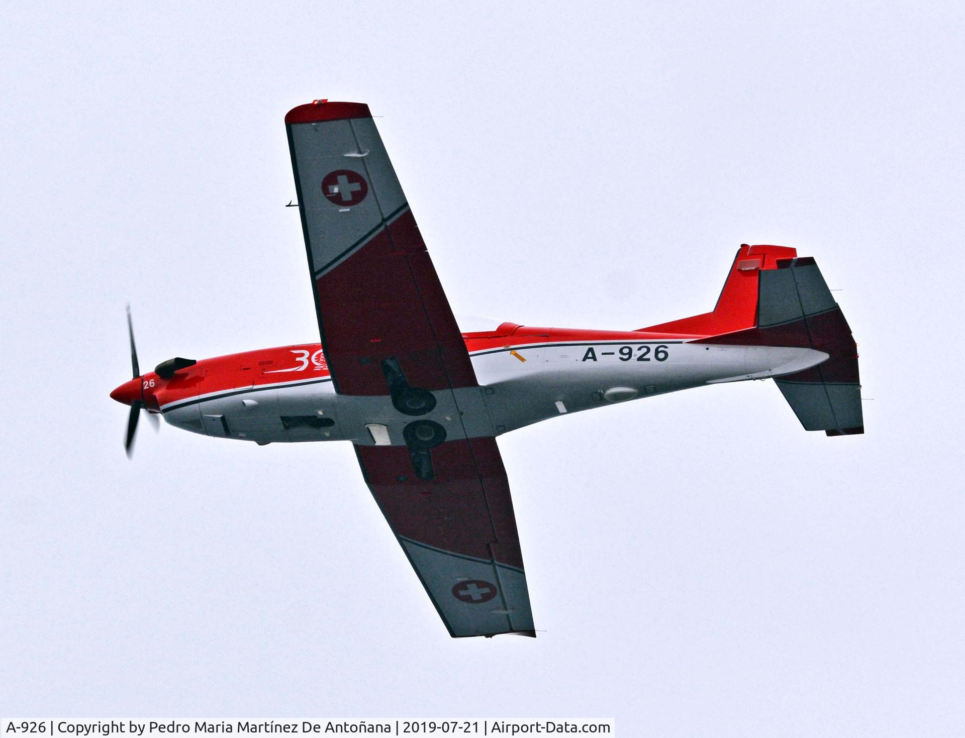 A-926, 1983 Pilatus PC-7 Turbo Trainer C/N 334, Festival Aéreo Gijón 2019