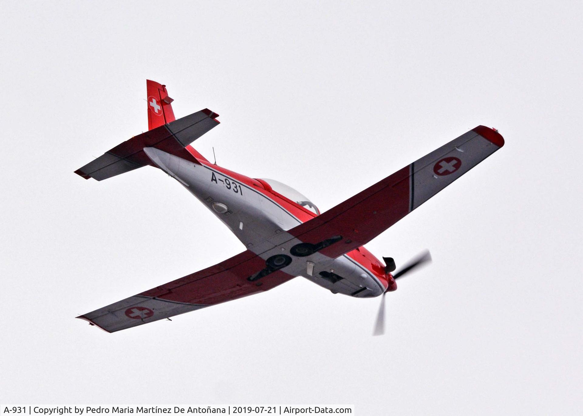 A-931, 1983 Pilatus PC-7 Turbo Trainer C/N 339, Festival Aéreo Gijón 2019