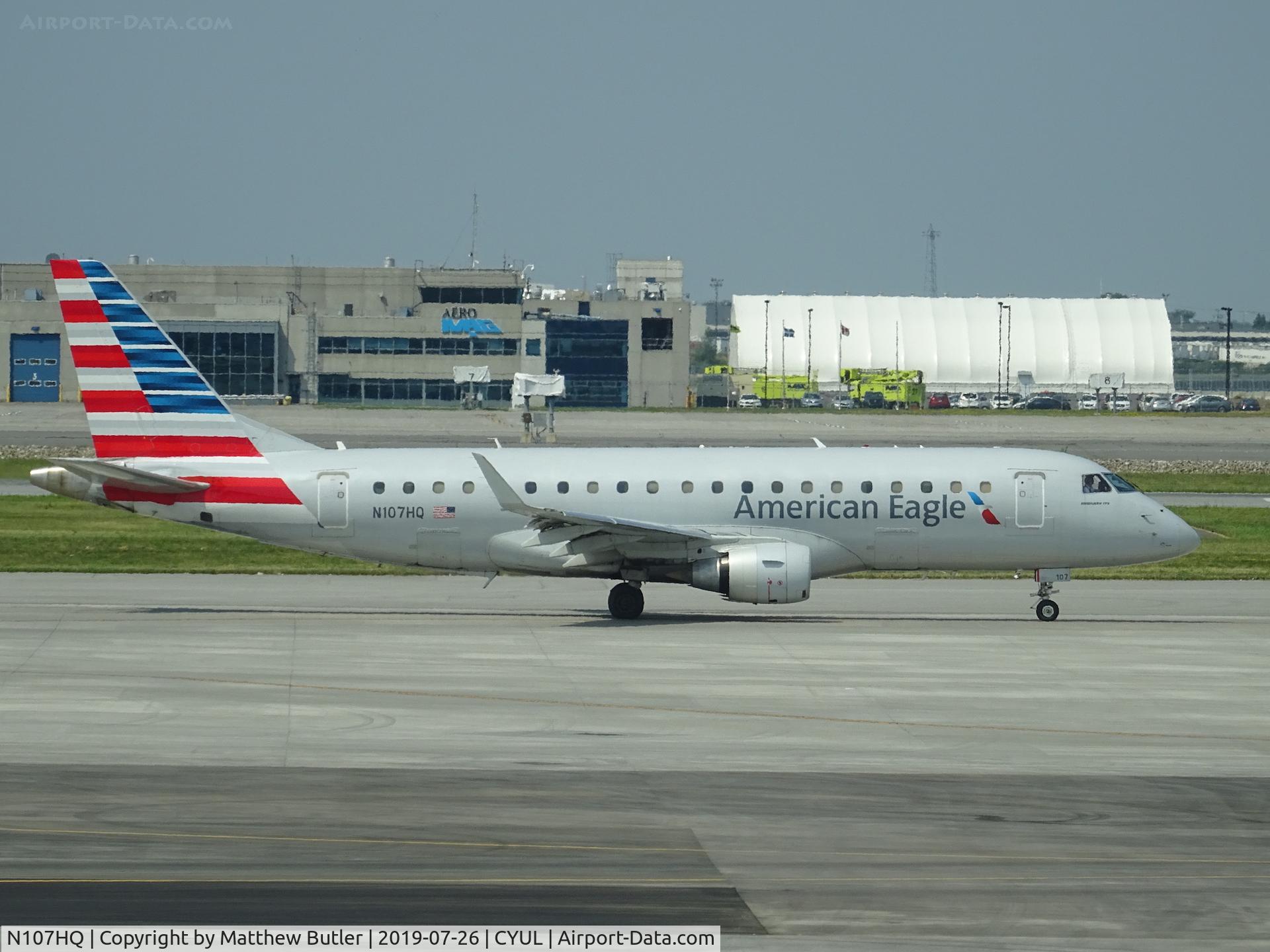 N107HQ, 2007 Embraer 175LR (ERJ-170-200LR) C/N 17000165, Taxiing at CYUL