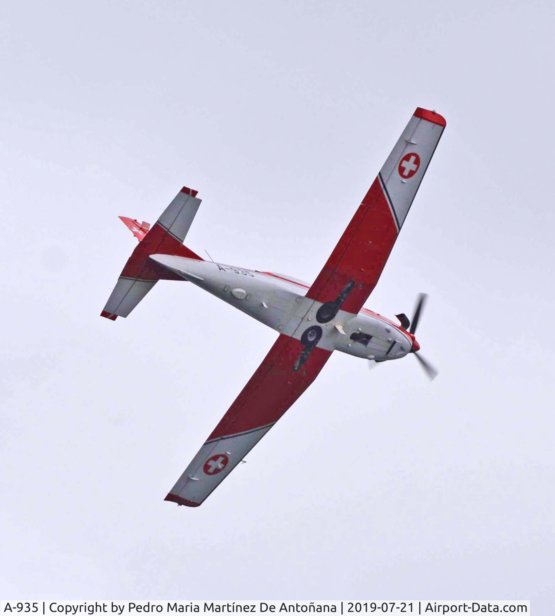 A-935, 1983 Pilatus PC-7 Turbo Trainer C/N 343, Festival Aéreo Gijón 2019