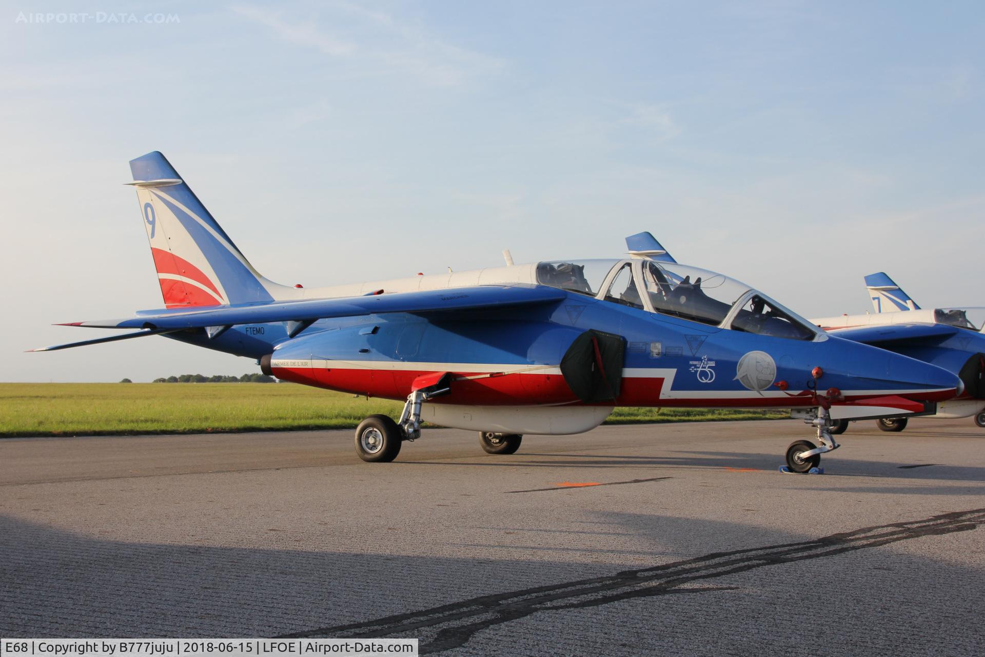 E68, Dassault-Dornier Alpha jet E C/N E68, at Evreux