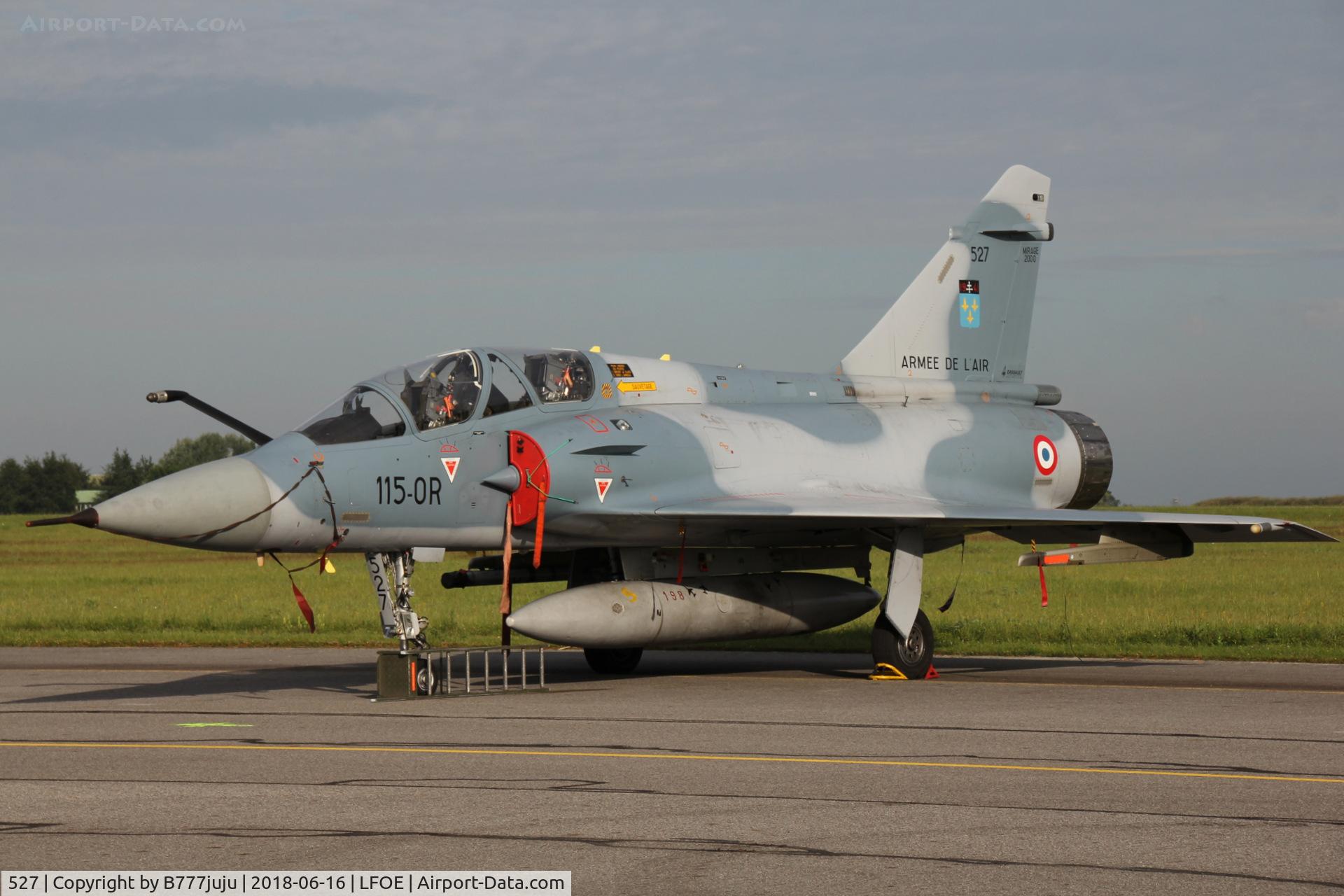 527, Dassault Mirage 2000B C/N 409, at Evreux
