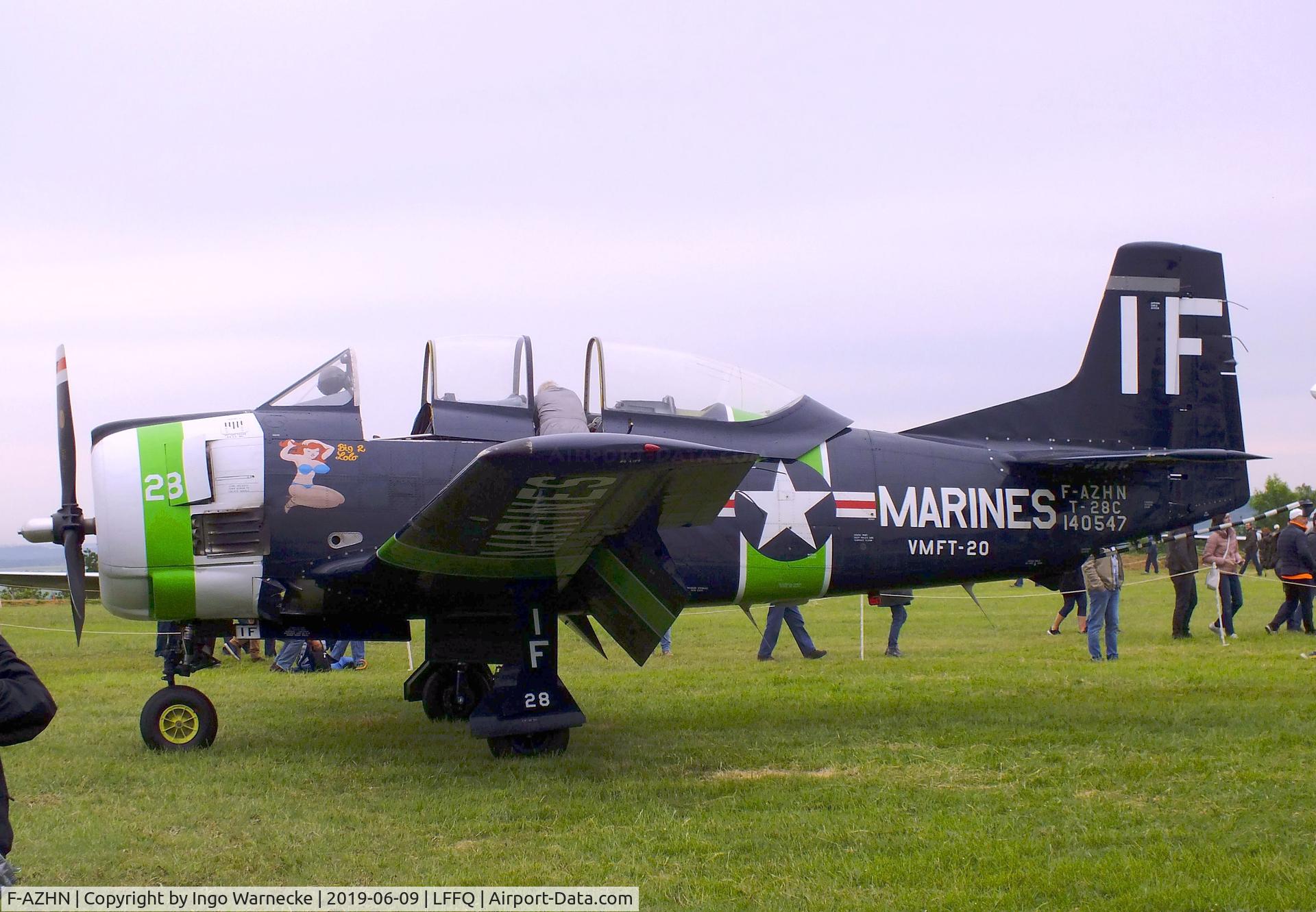 F-AZHN, North American T-28C Trojan Trojan C/N 226-124, North American T-28C Trojan at the meeting aerien 2019, La-Ferte-Alais