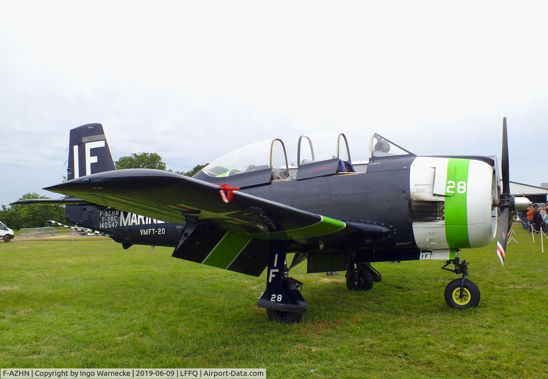 F-AZHN, North American T-28C Trojan Trojan C/N 226-124, North American T-28C Trojan at the meeting aerien 2019, La-Ferte-Alais