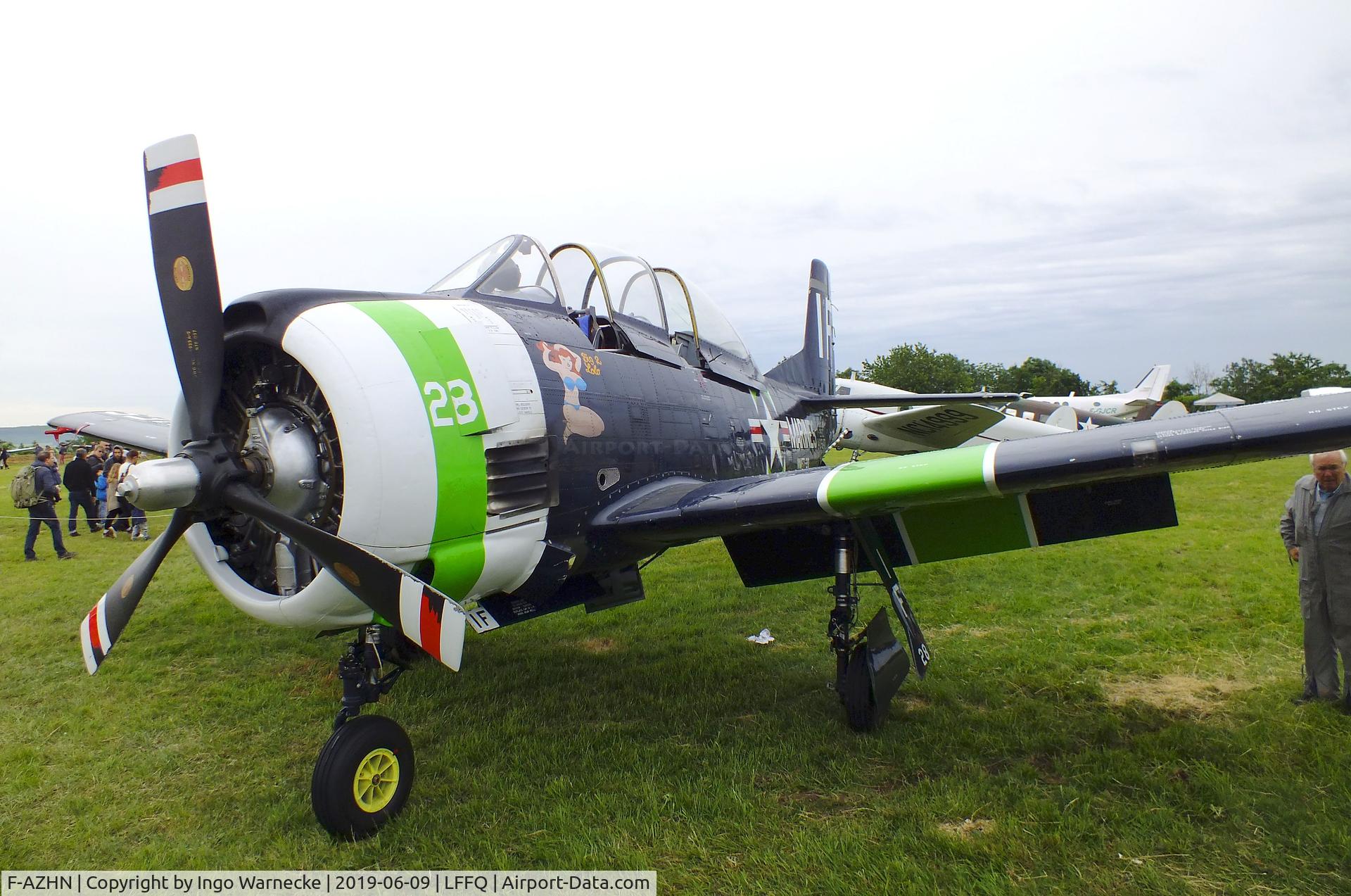 F-AZHN, North American T-28C Trojan Trojan C/N 226-124, North American T-28C Trojan at the meeting aerien 2019, La-Ferte-Alais