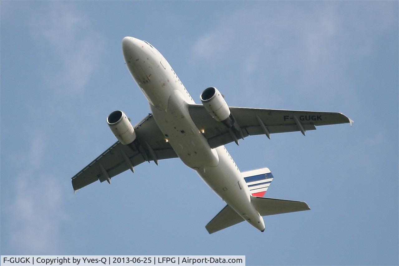 F-GUGK, 2005 Airbus A318-111 C/N 2601, Airbus A318-111, Take off rwy 27L, Roissy Charles De Gaulle airport (LFPG-CDG)