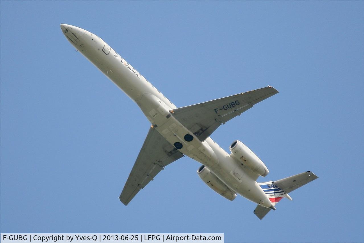 F-GUBG, 2005 Embraer EMB-145MP (ERJ-145MP) C/N 145890, Embraer EMB-145MP (ERJ-145MP), Take-off Rwy 27L, Roissy Charles De Gaulle Airport (LFPG-CDG)