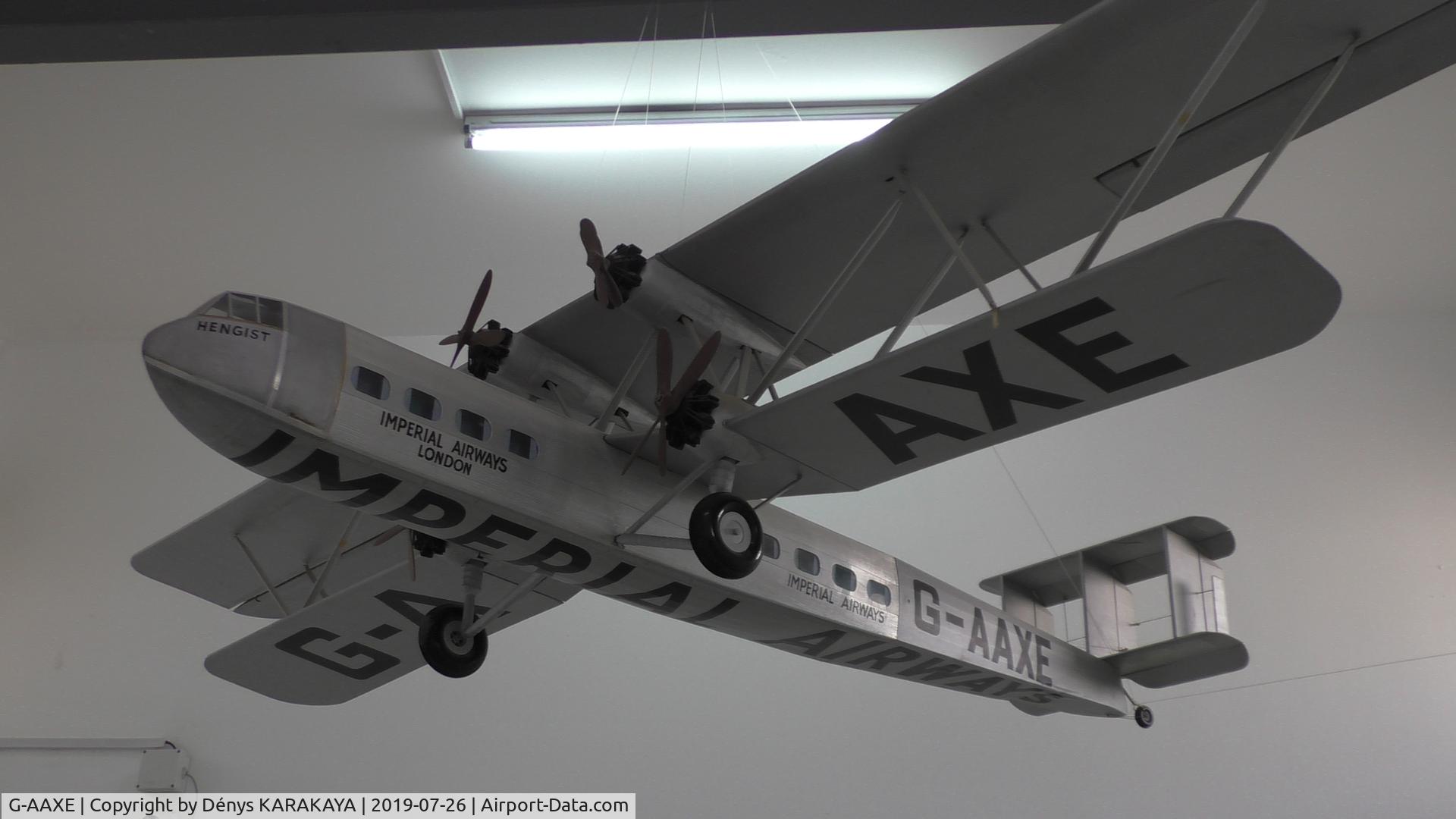 G-AAXE, Handley Page HP.42W Western C/N 42/7, Mockup of G-AAXE at Al Mahatta Museum, UAE