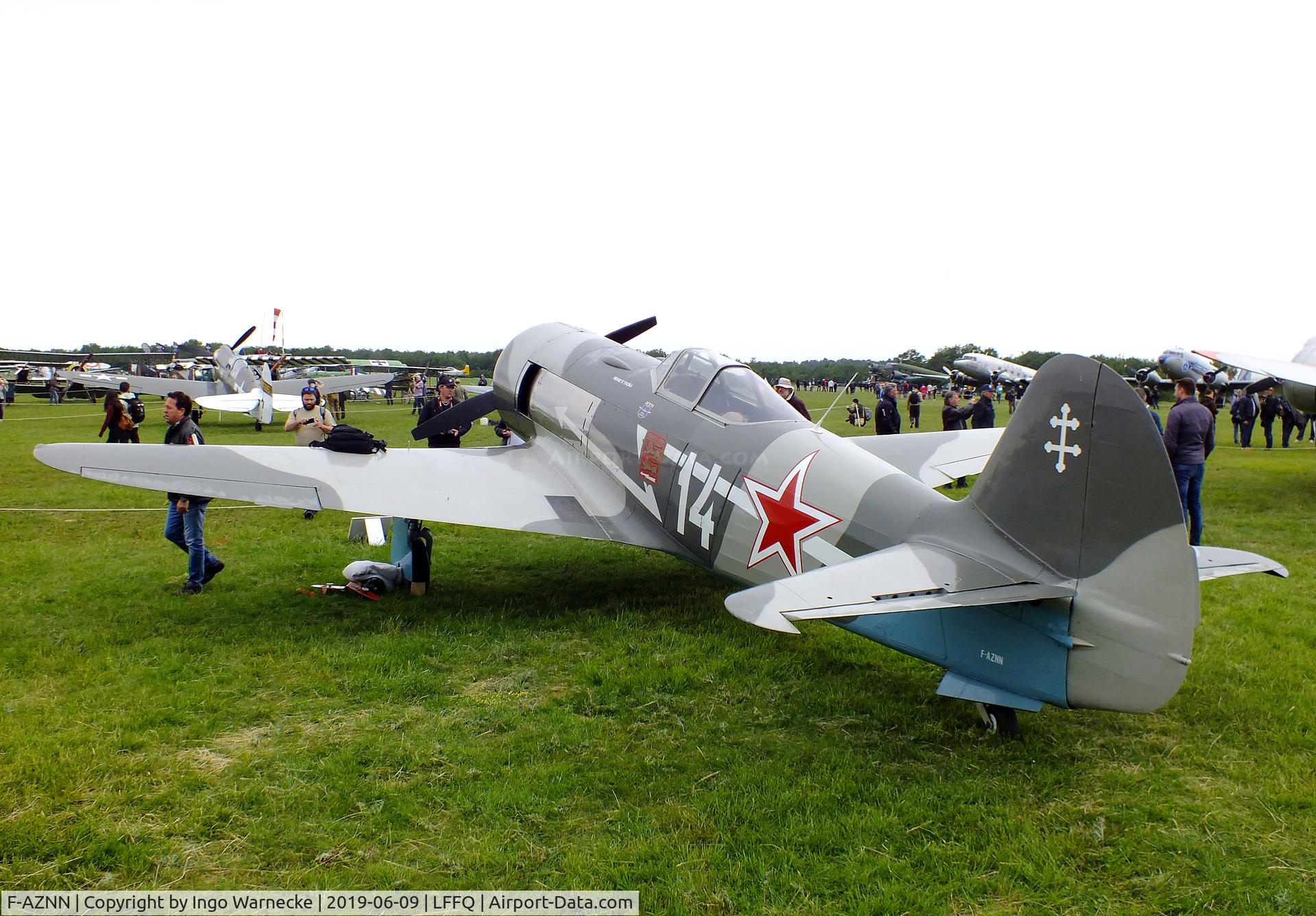 F-AZNN, Yakovlev Yak-11 C/N 25 III/05, Yakovlev Yak-11 (converted to single seater) at the Meeting Aerien 2019, La-Ferte-Alais