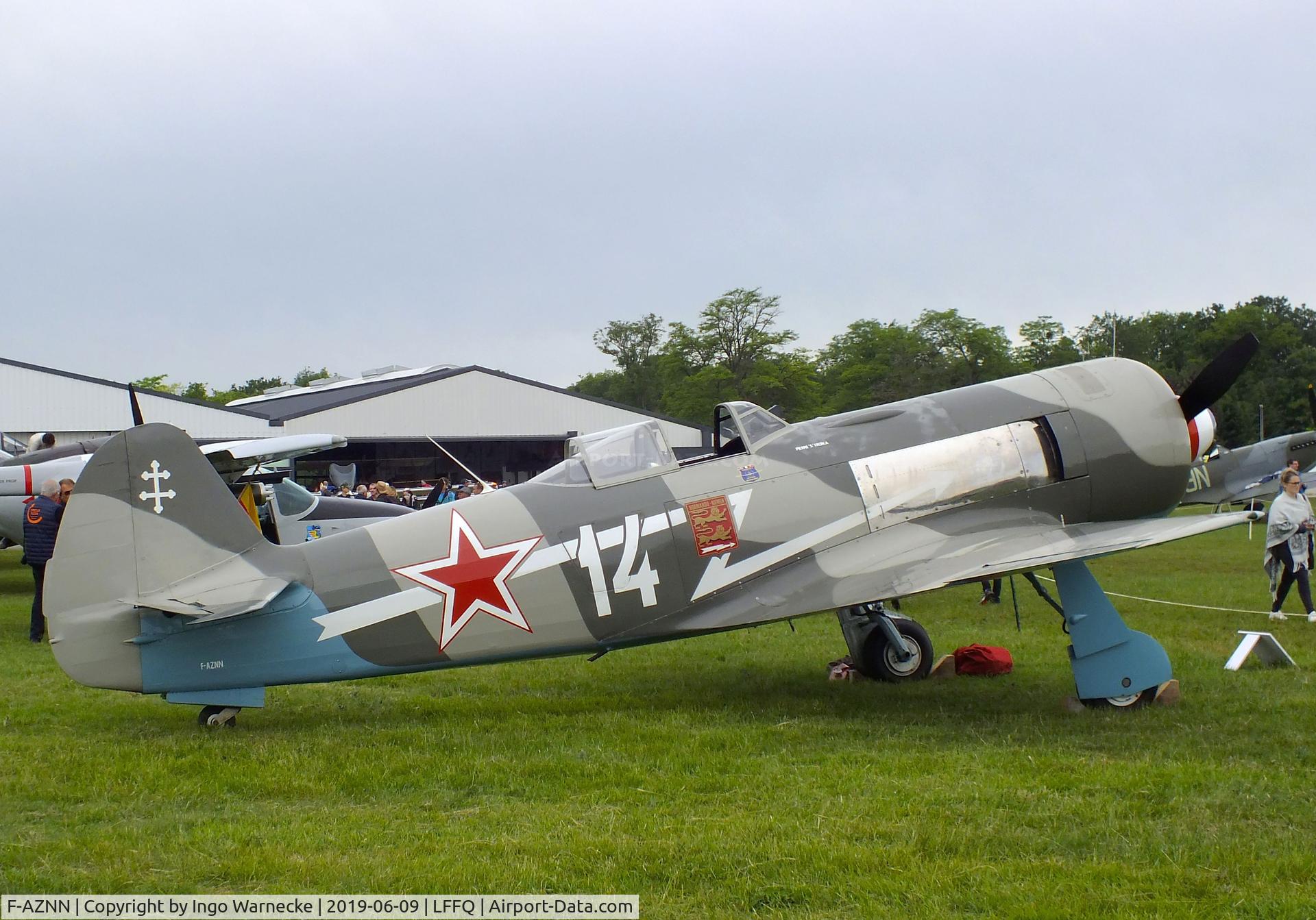 F-AZNN, Yakovlev Yak-11 C/N 25 III/05, Yakovlev Yak-11 (converted to single seater) at the Meeting Aerien 2019, La-Ferte-Alais