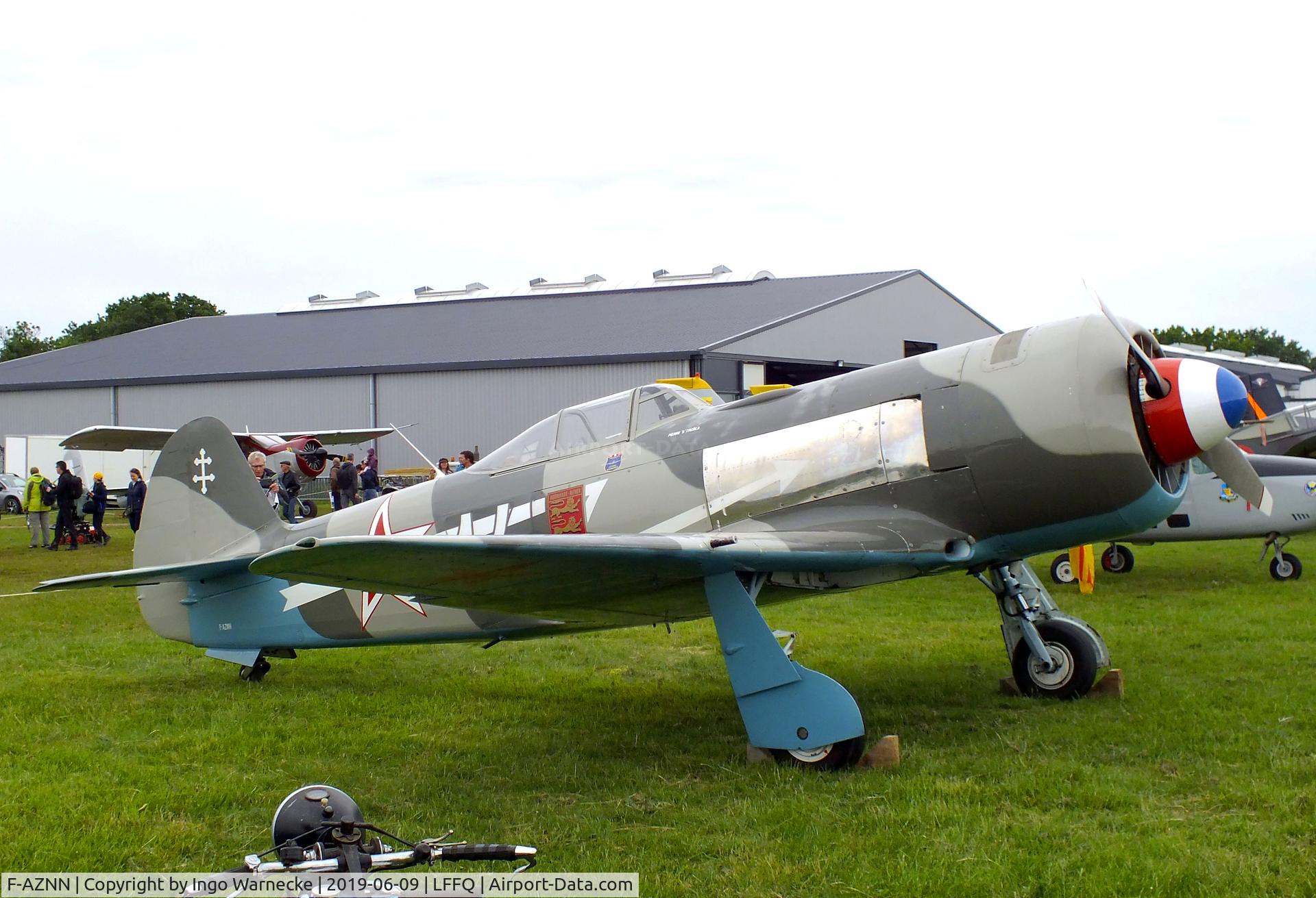 F-AZNN, Yakovlev Yak-11 C/N 25 III/05, Yakovlev Yak-11 (converted to single seater) at the Meeting Aerien 2019, La-Ferte-Alais