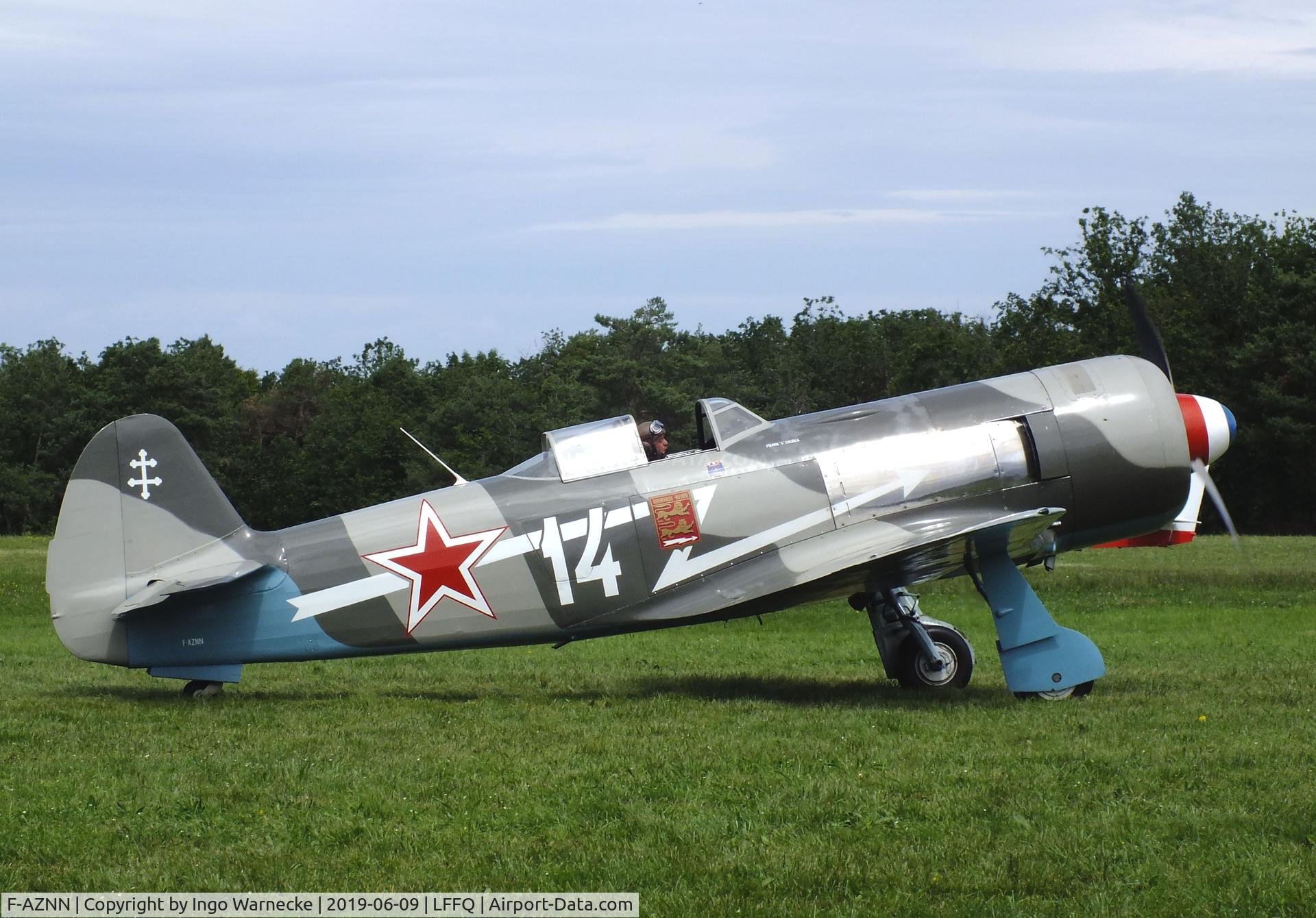 F-AZNN, Yakovlev Yak-11 C/N 25 III/05, Yakovlev Yak-11 (converted to single seater) at the Meeting Aerien 2019, La-Ferte-Alais