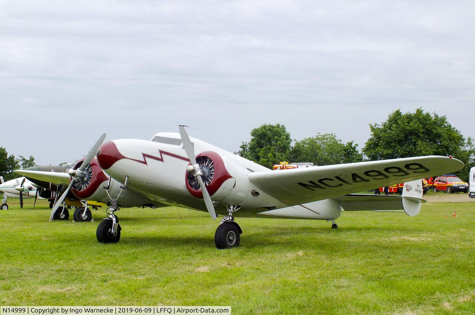 N14999, 1938 Lockheed 12A Electra Junior C/N 1252, Lockheed 12A Electra Junior at the Meeting Aerien 2019, La-Ferte-Alais