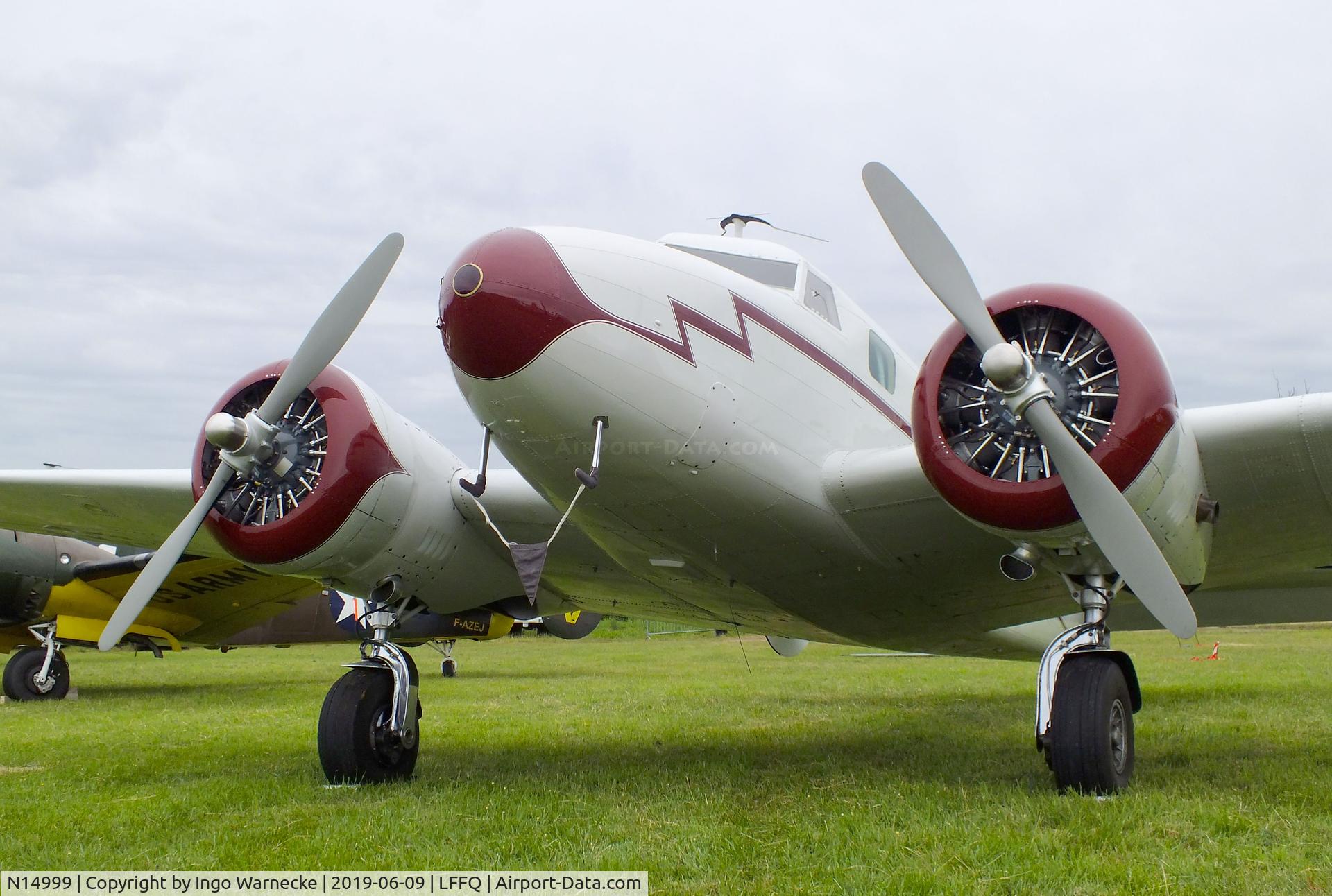 N14999, 1938 Lockheed 12A Electra Junior C/N 1252, Lockheed 12A Electra Junior at the Meeting Aerien 2019, La-Ferte-Alais