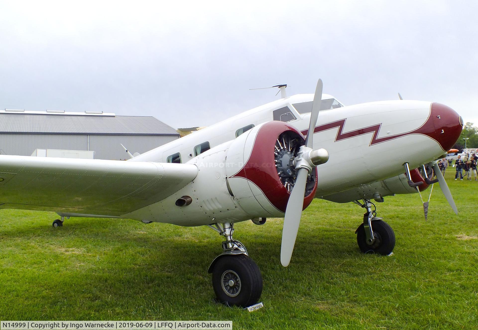 N14999, 1938 Lockheed 12A Electra Junior C/N 1252, Lockheed 12A Electra Junior at the Meeting Aerien 2019, La-Ferte-Alais