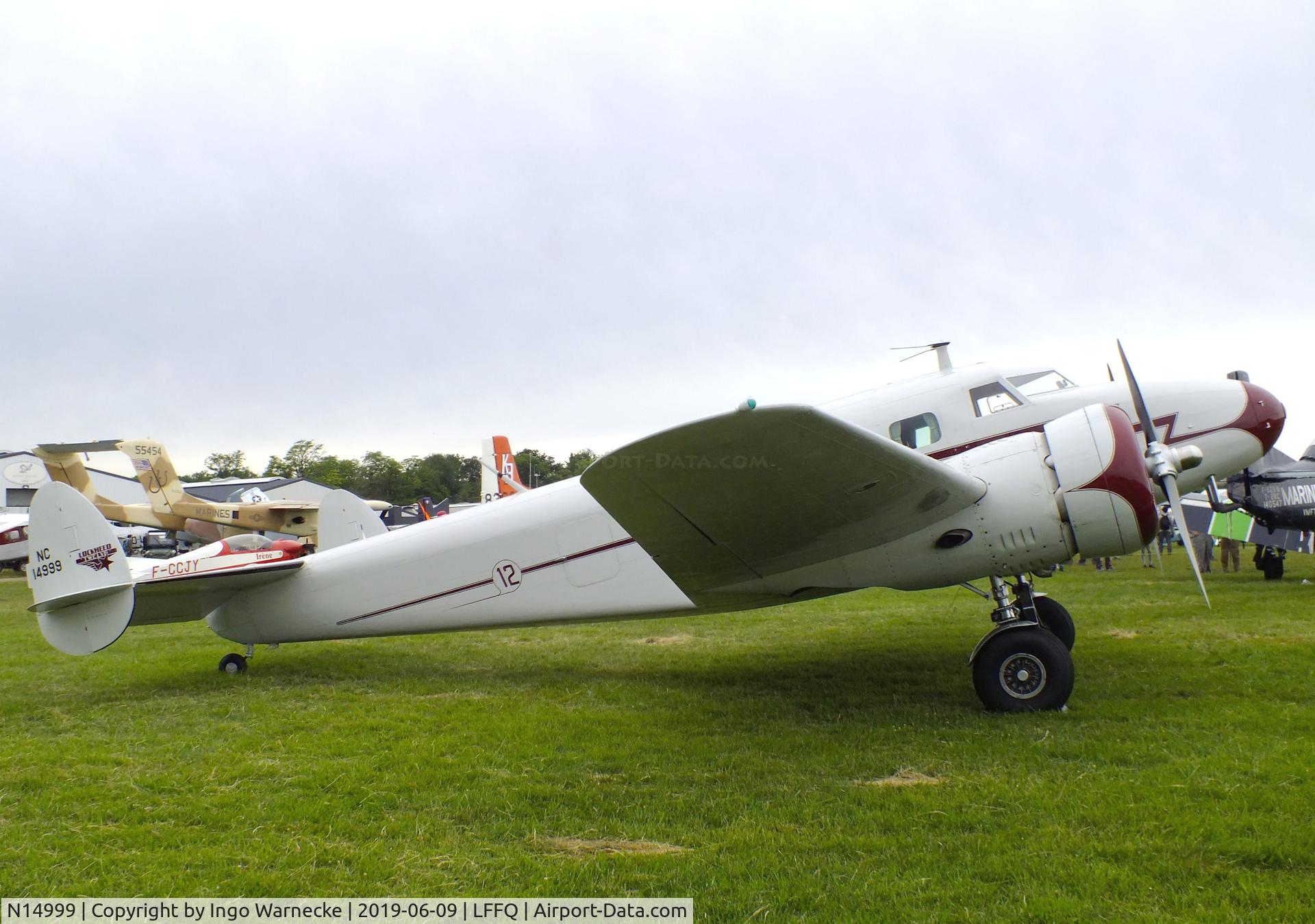 N14999, 1938 Lockheed 12A Electra Junior C/N 1252, Lockheed 12A Electra Junior at the Meeting Aerien 2019, La-Ferte-Alais