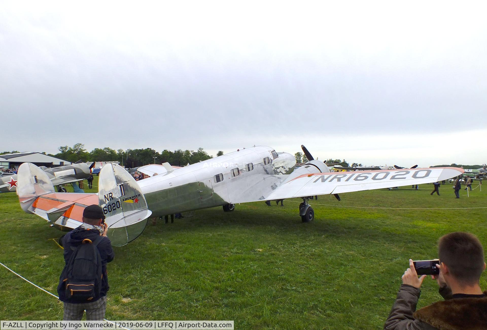 F-AZLL, 1941 Lockheed 12A Electra Junior C/N 1287, Lockheed 12A Electra Junior at the Meeting Aerien 2019, La-Ferte-Alais