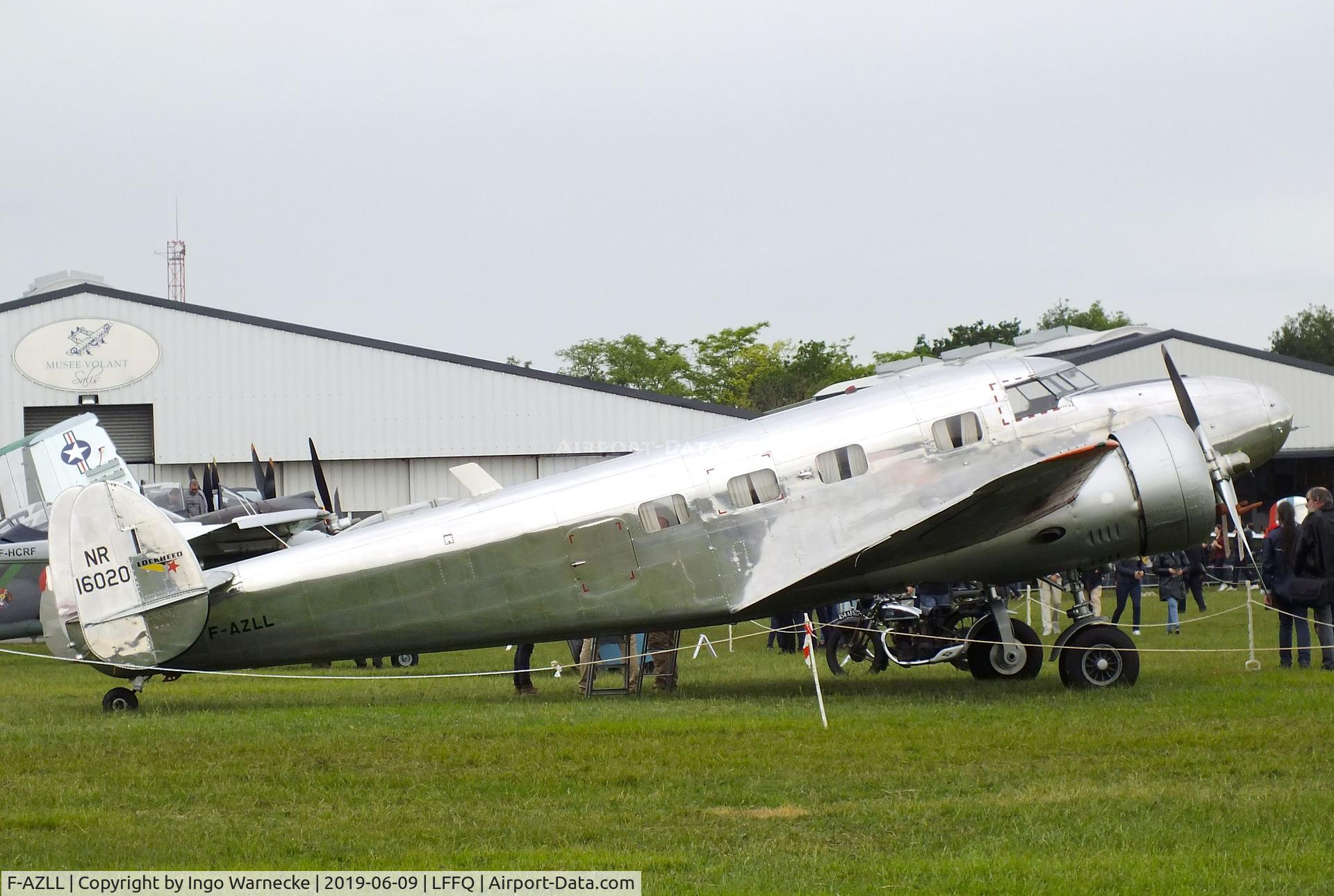 F-AZLL, 1941 Lockheed 12A Electra Junior C/N 1287, Lockheed 12A Electra Junior at the Meeting Aerien 2019, La-Ferte-Alais