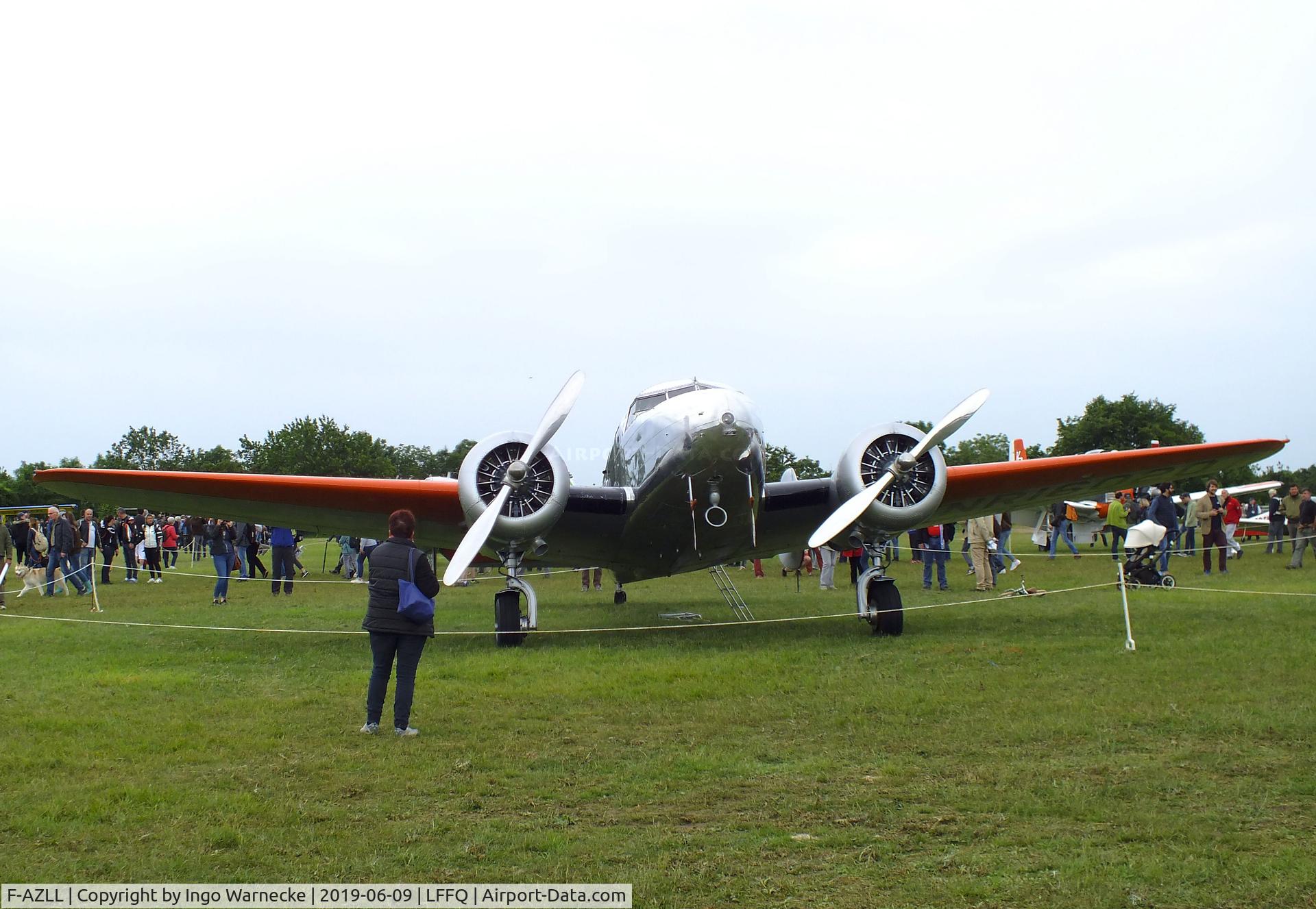 F-AZLL, 1941 Lockheed 12A Electra Junior C/N 1287, Lockheed 12A Electra Junior at the Meeting Aerien 2019, La-Ferte-Alais