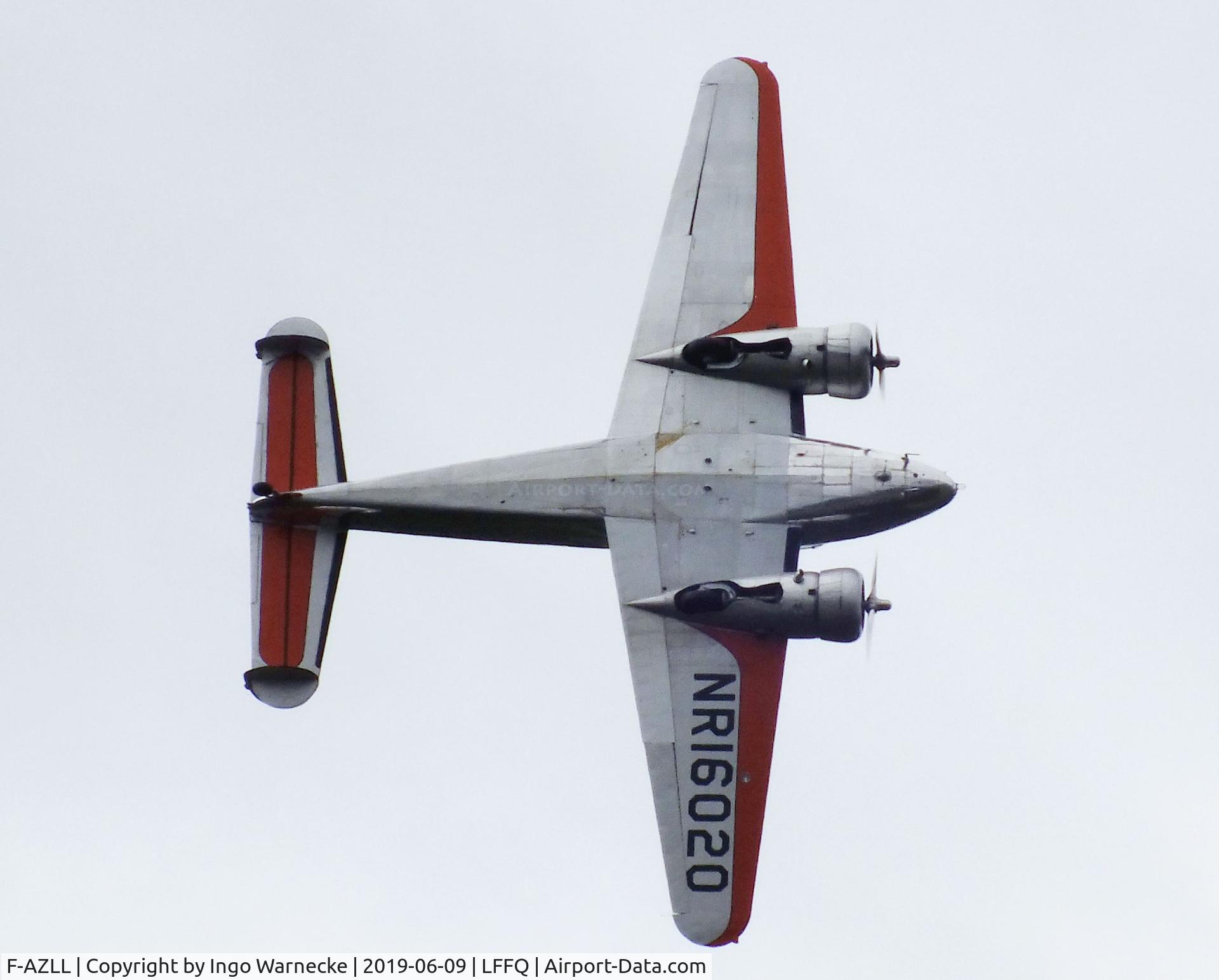 F-AZLL, 1941 Lockheed 12A Electra Junior C/N 1287, Lockheed 12A Electra Junior at the Meeting Aerien 2019, La-Ferte-Alais