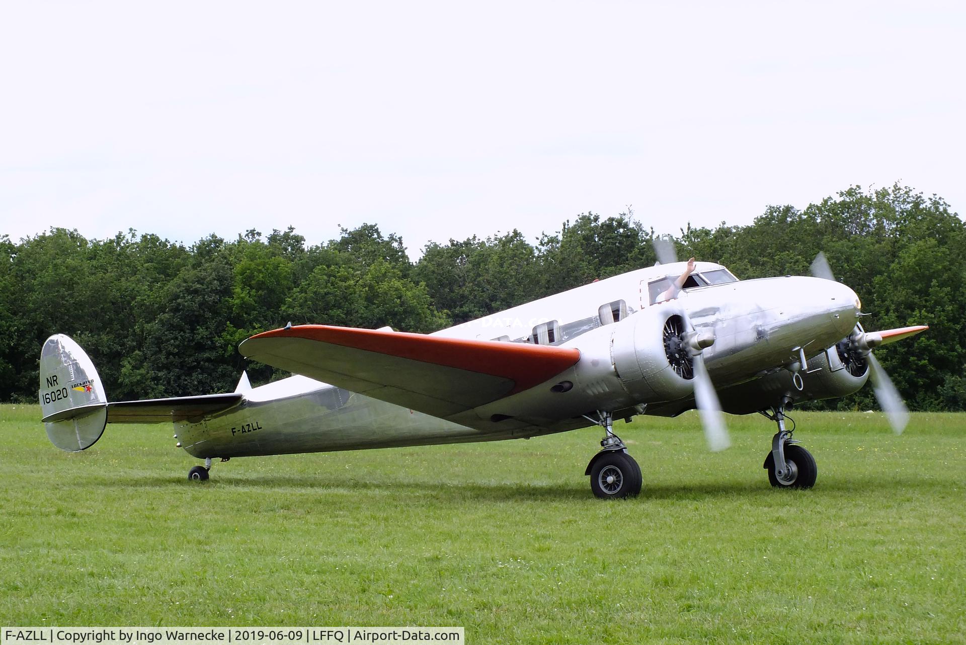 F-AZLL, 1941 Lockheed 12A Electra Junior C/N 1287, Lockheed 12A Electra Junior at the Meeting Aerien 2019, La-Ferte-Alais