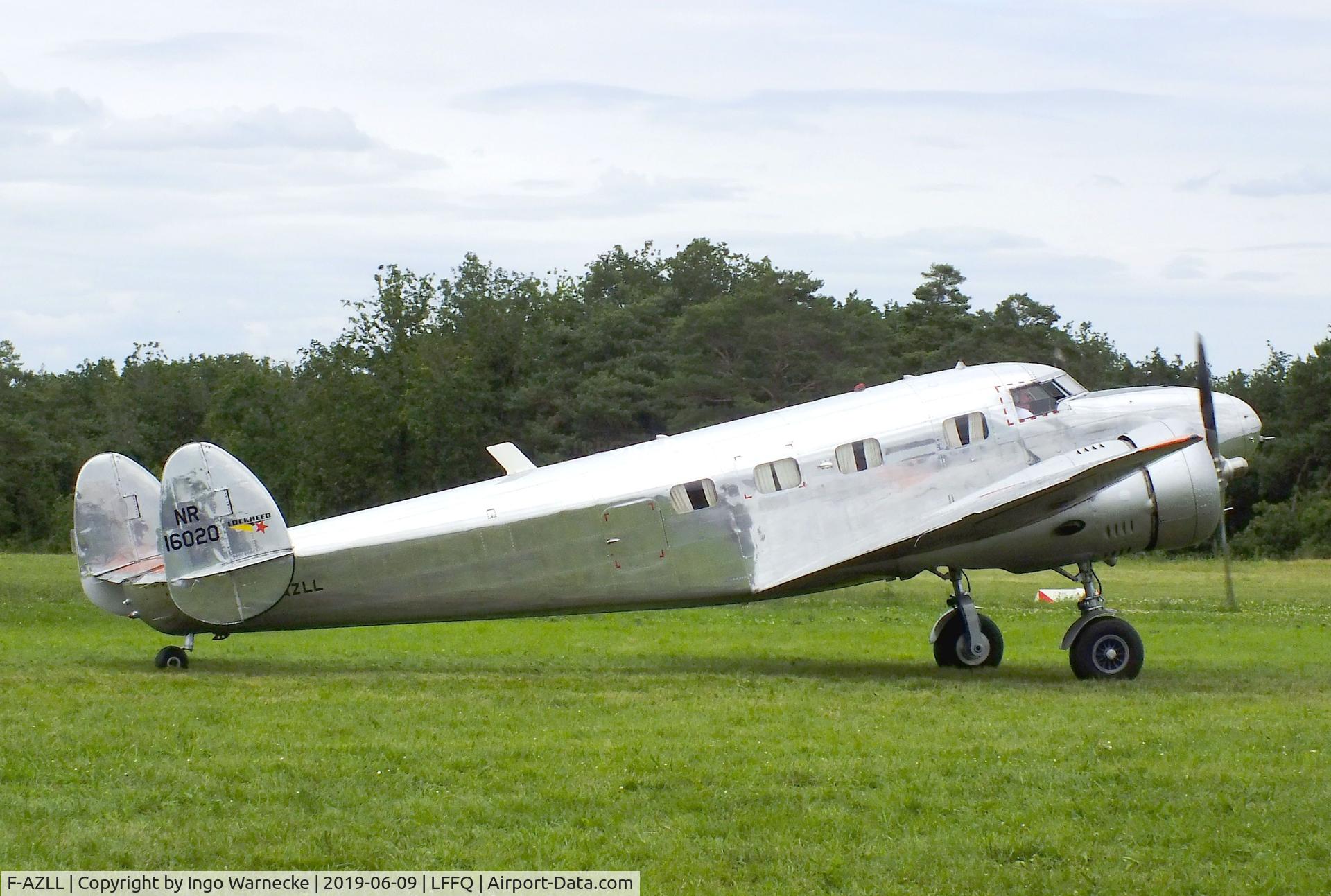 F-AZLL, 1941 Lockheed 12A Electra Junior C/N 1287, Lockheed 12A Electra Junior at the Meeting Aerien 2019, La-Ferte-Alais
