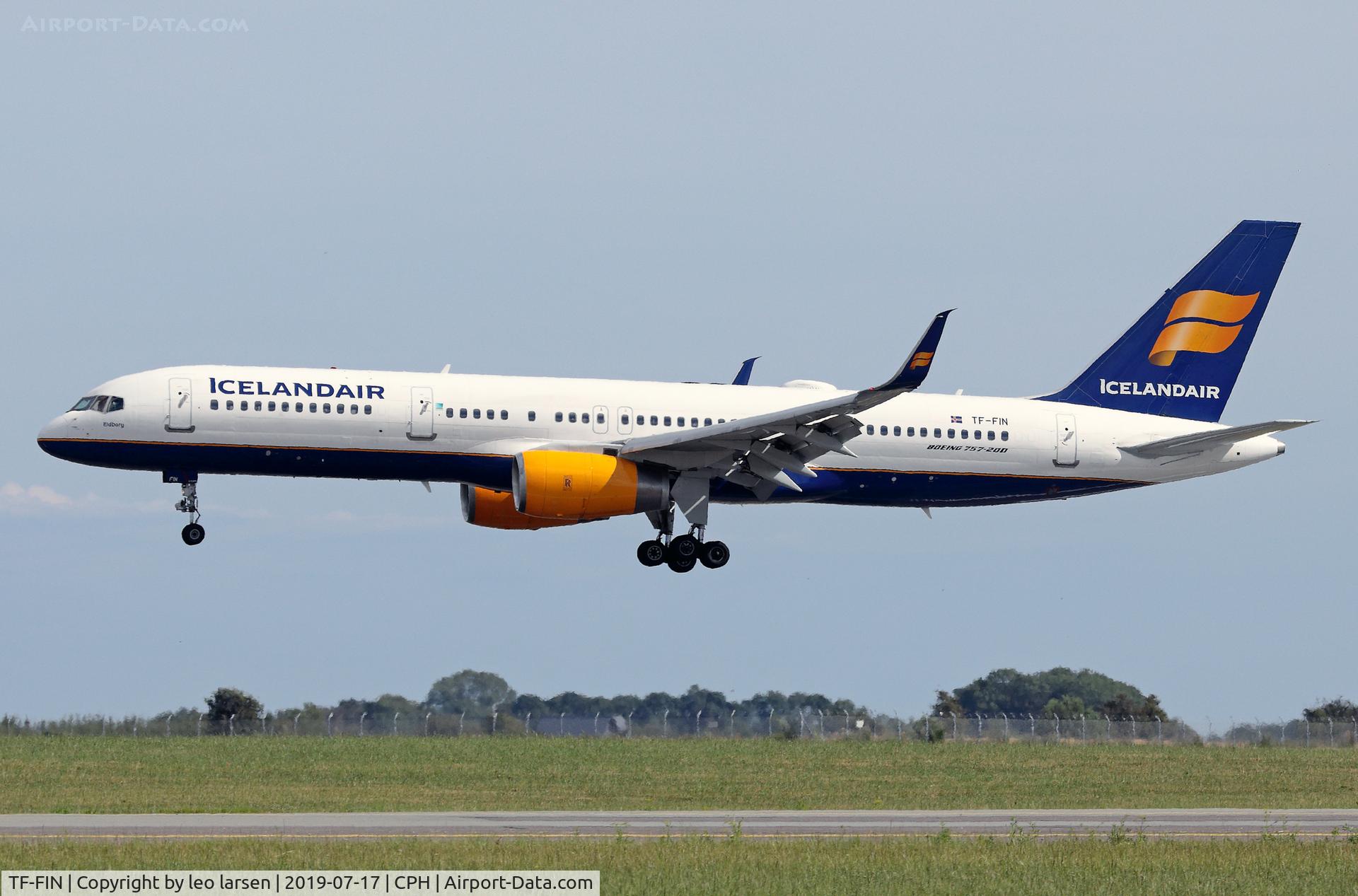 TF-FIN, 1997 Boeing 757-208 C/N 28989, Copenhagen 17.7.2019 L/D R-04L