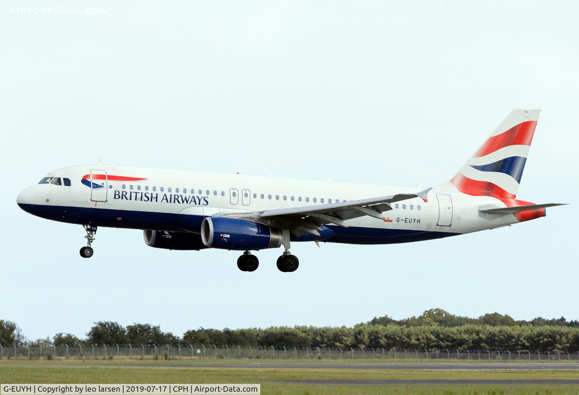 G-EUYH, 2010 Airbus A320-232 C/N 4265, Copenhagen 17.7.2019 L/D R-04L