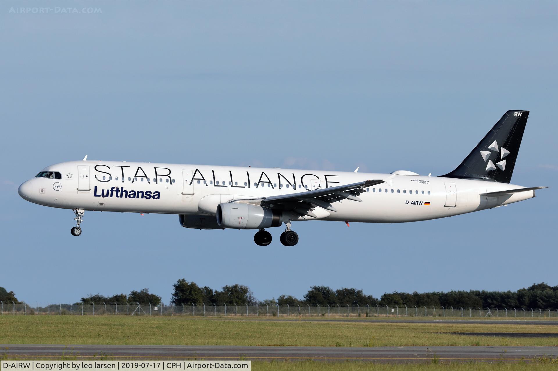 D-AIRW, 1997 Airbus A321-131 C/N 0699, Copenhagen 17.7.2019 L/D R-04L
