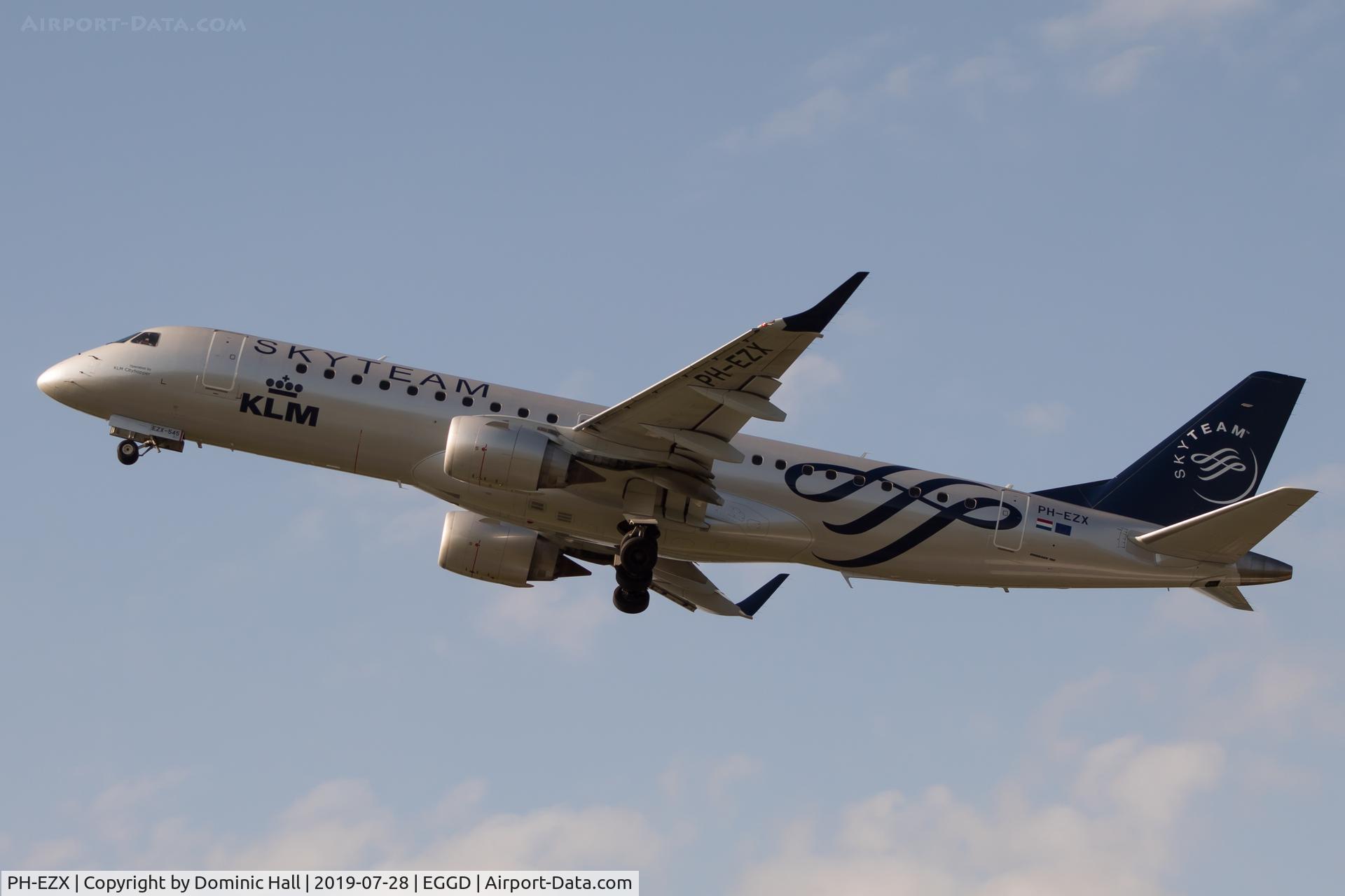 PH-EZX, 2012 Embraer 190LR (ERJ-190-100LR) C/N 19000545, Departing RWY 27