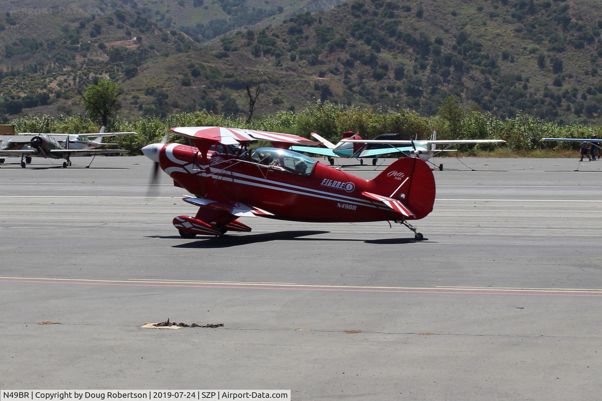 N49BR, Pitts S-2A Special C/N 2212, 1983 Aerotek PITTS S-2A SPECIAL, Lycoming AEIO-360 180 Hp, taxi to Rwy 22