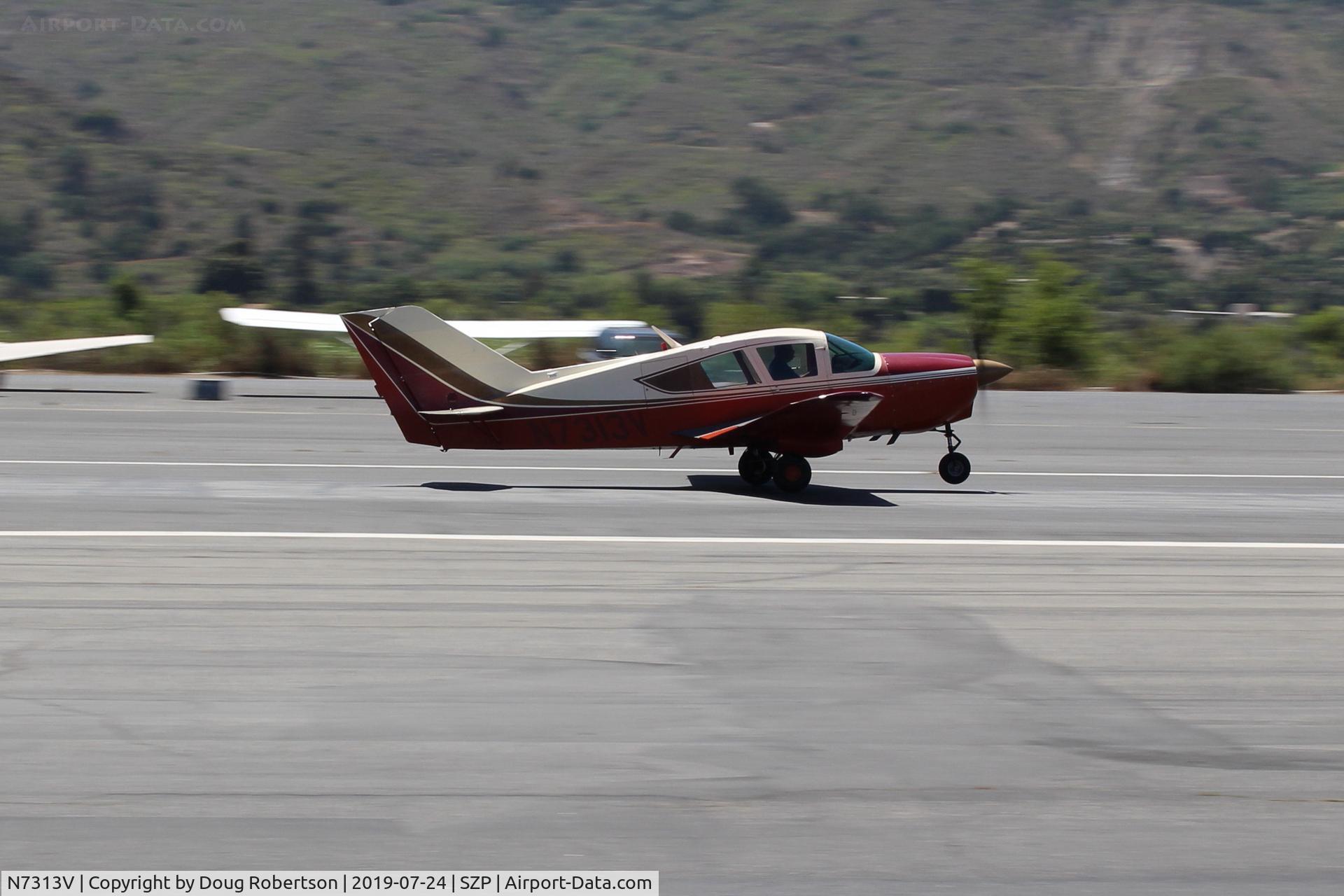 N7313V, 1969 Bellanca 17-30 C/N 30166, 1969 Bellanca 17-30 VIKING, Continental IO-520-K 285/300 Hp, landing roll Rwy 22