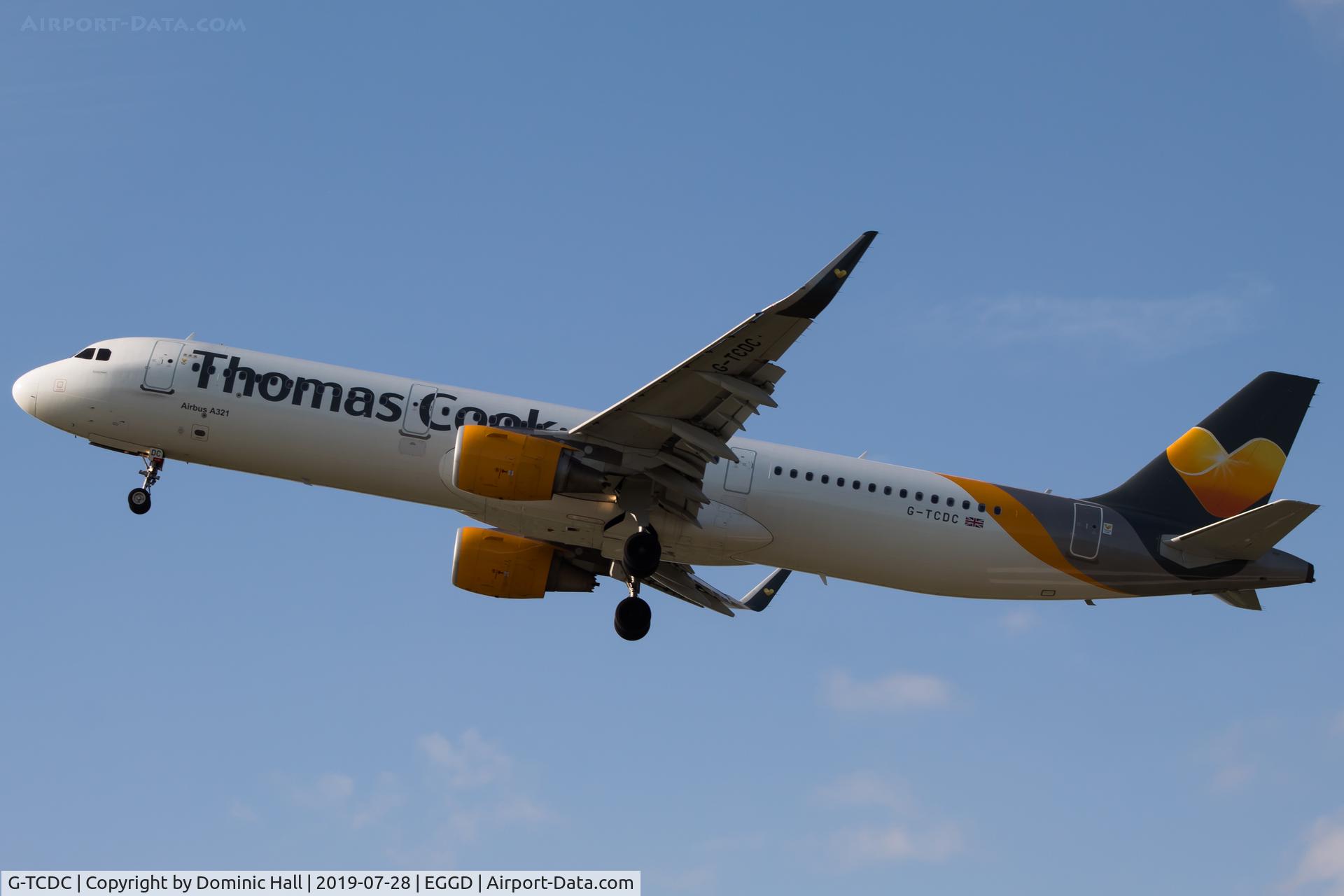 G-TCDC, 2013 Airbus A321-211 C/N 5872, Departing RWY 27