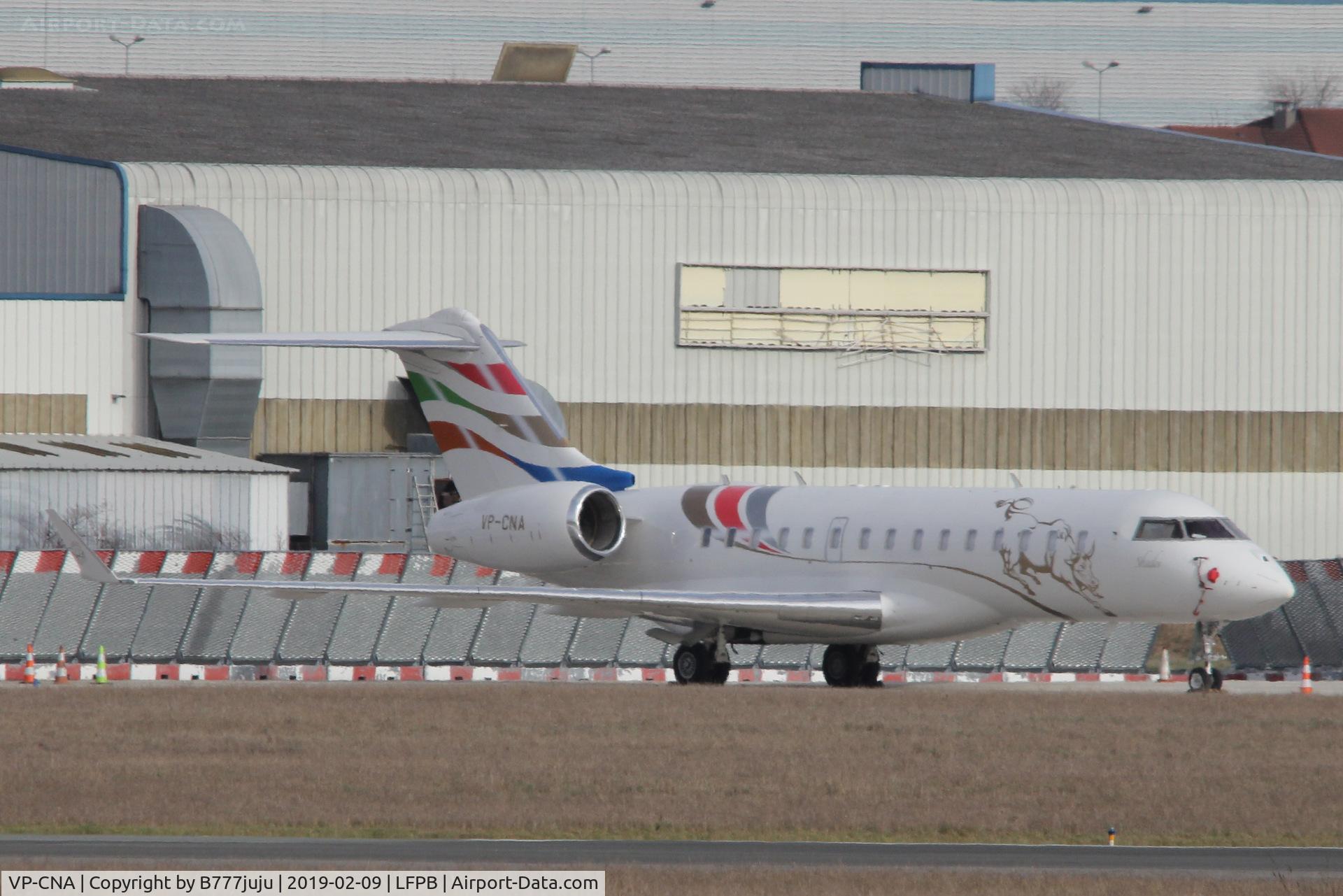 VP-CNA, 2009 Bombardier BD-700-1A10 Global Express XRS C/N 9341, at Le bourget