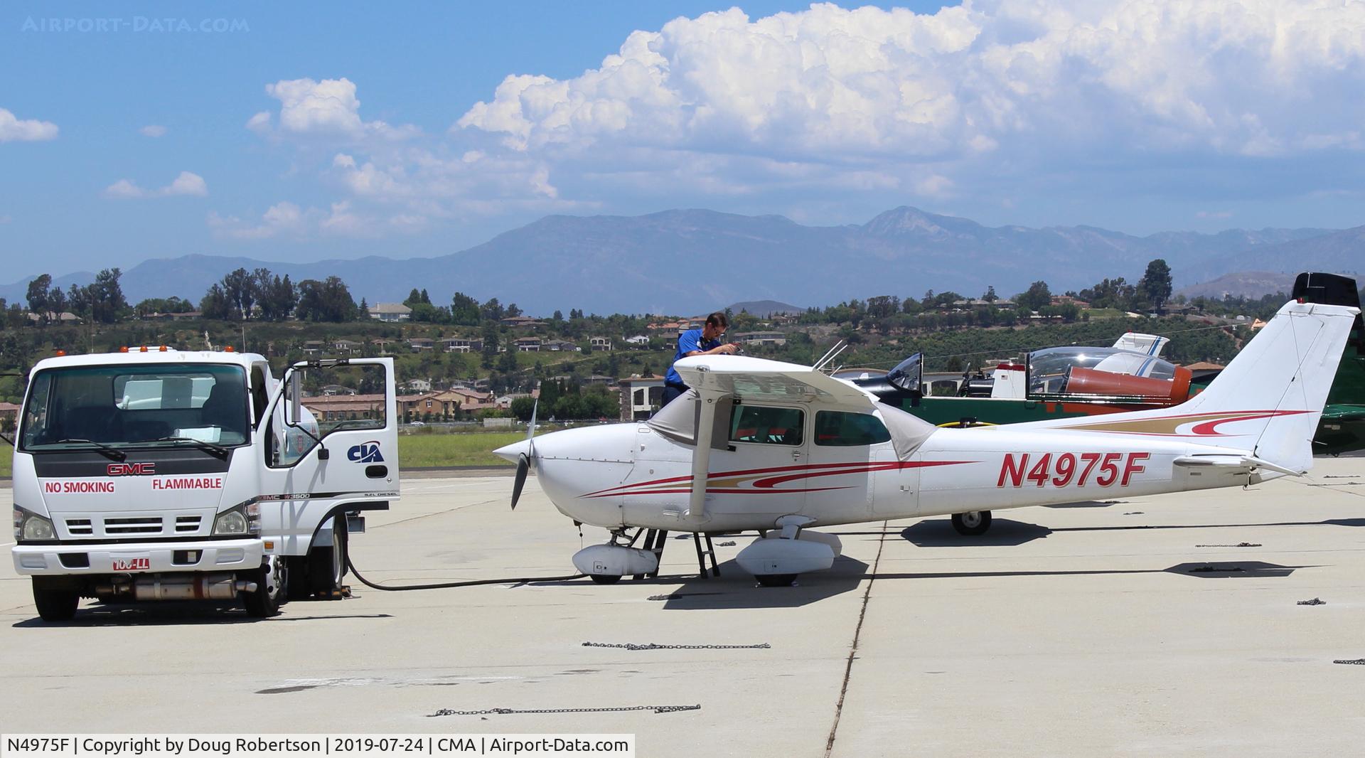N4975F, 1979 Cessna 172N C/N 17273112, 1979 Cessna 172N SKYHAWK, Lycoming O-320-H2AD 160 Hp, will be refueled.