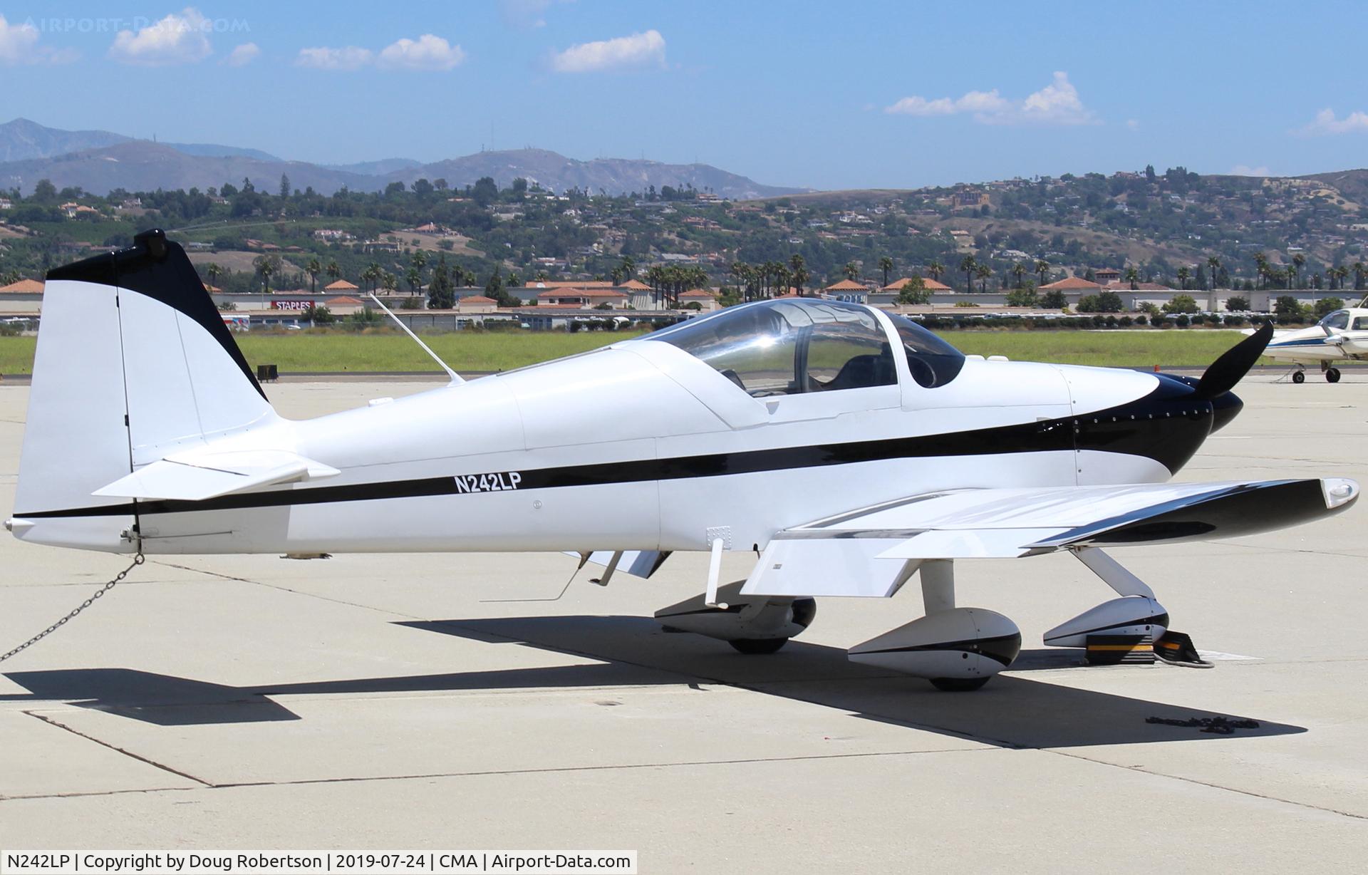 N242LP, 2000 Vans RV-6A C/N 24340, 2000 VANs RV-6A, Lycoming O-320, the 6A is a tri-gear; the RV-6 would be a taildragger