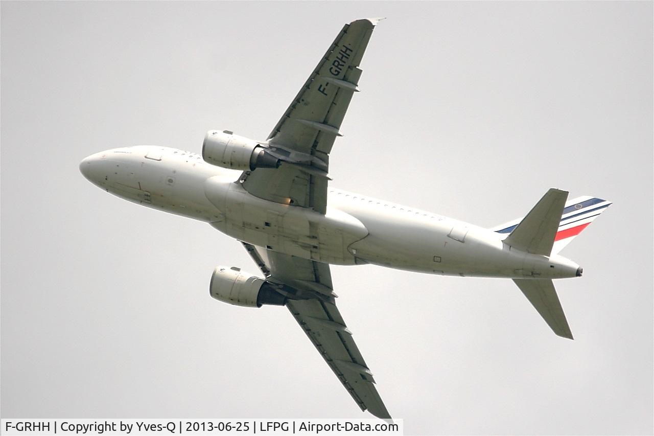 F-GRHH, 1999 Airbus A319-111 C/N 1151, Airbus A319-111, Take off rwy 27L, Roissy Charles De Gaulle airport (LFPG-CDG)