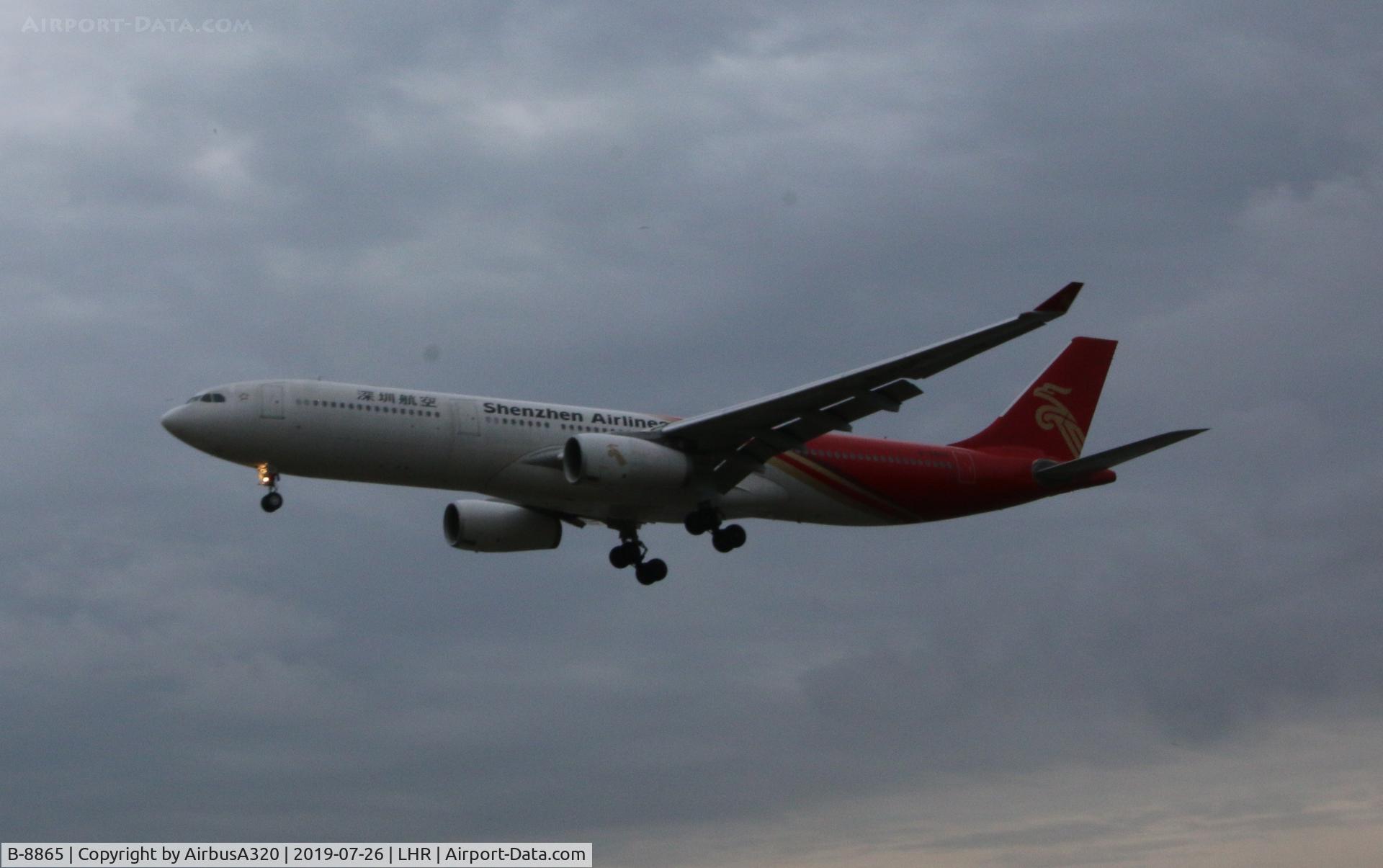 B-8865, 2017 Airbus A330-343 C/N 1810, Arriving at LHR