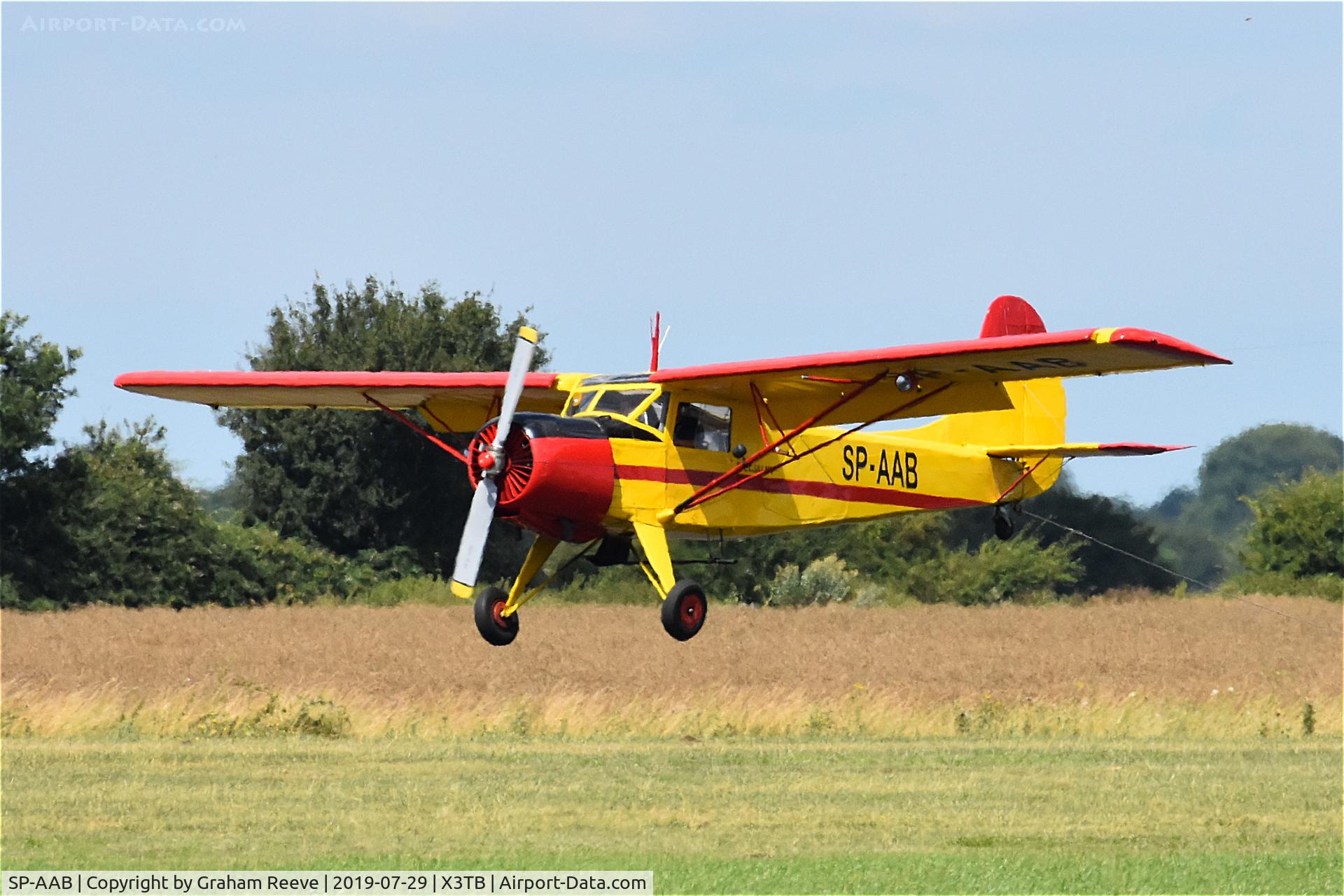 SP-AAB, 1956 Yakovlev Yak-12M C/N 112602, Landing at Tibenham.