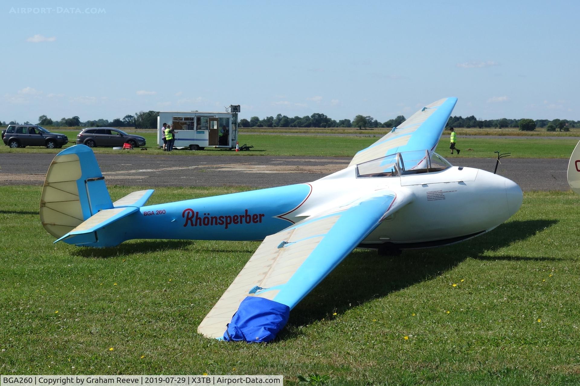 BGA260, Schleicher Rhonsperber C/N 32-16, Parked at Tibenham.