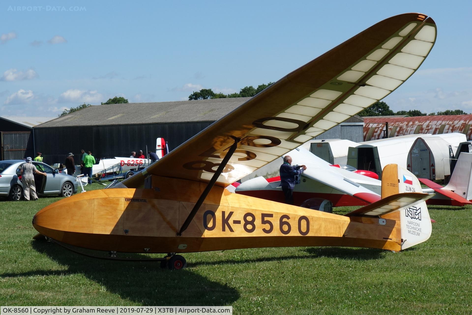 OK-8560, 1948 Zlin Z-24 Krajanek C/N L-01/2006, Parked at Tibenham.