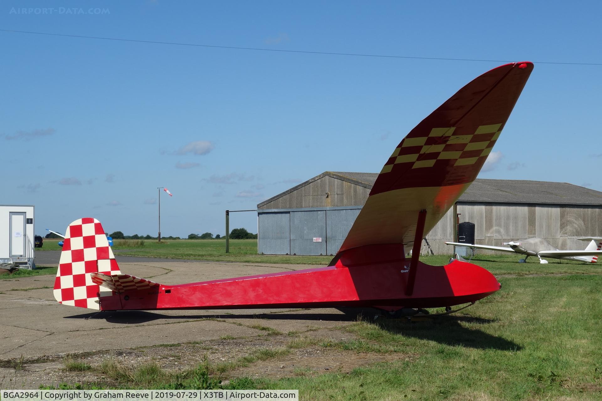 BGA2964, Slingsby T-21 Sedbergh C/N 588, Parked at Tibenham.