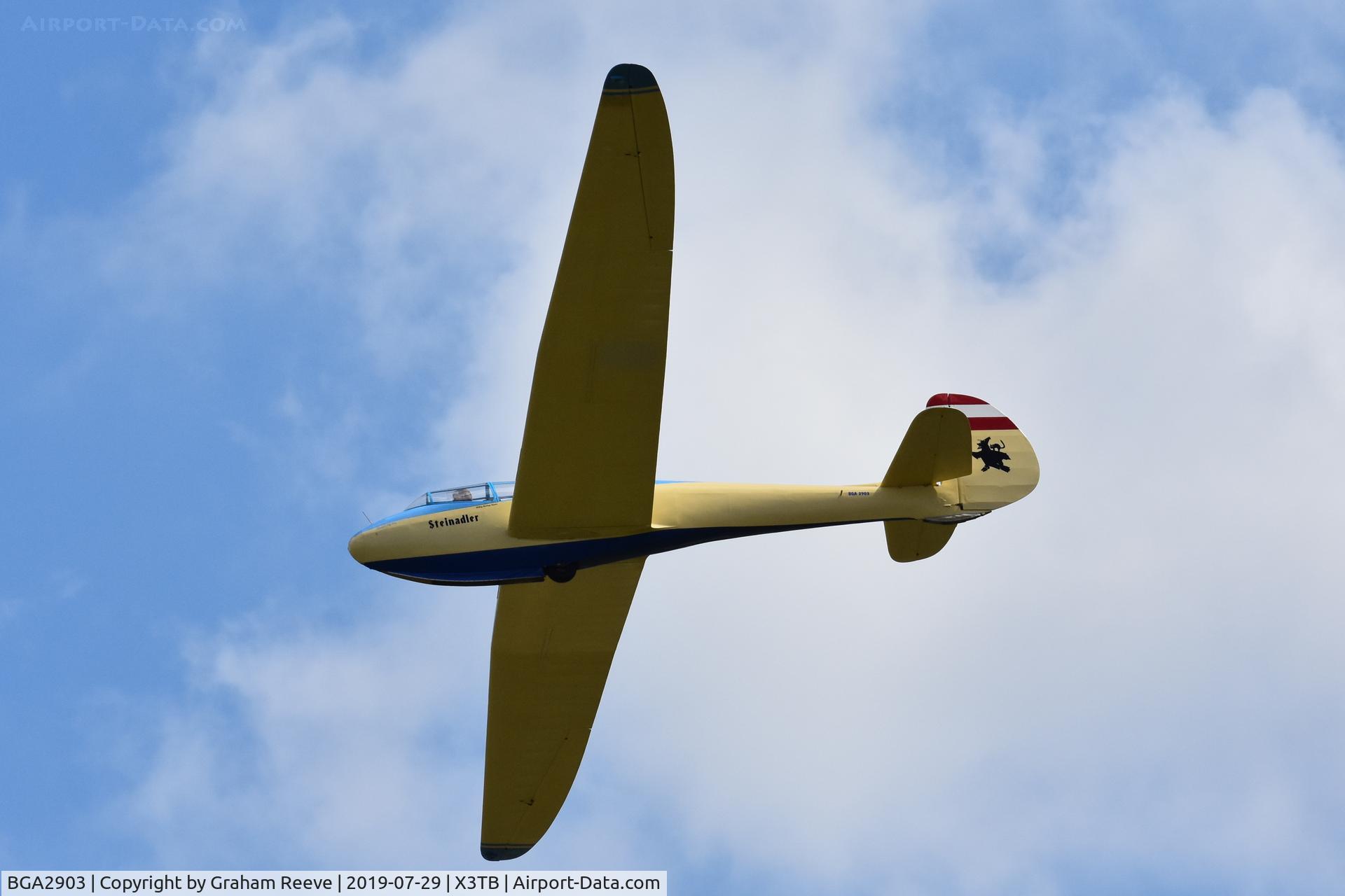 BGA2903, Oberlerchner Mg-19A Steinadler C/N 15, In flight over Tibenham.