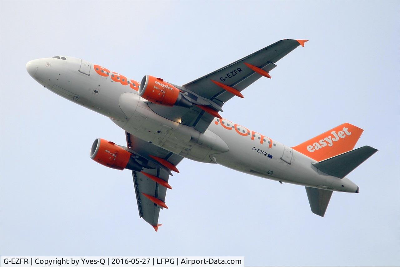 G-EZFR, 2009 Airbus A319-111 C/N 4125, Airbus A319-111, Take off rwy 27L, Roissy Charles De Gaulle airport (LFPG-CDG)
