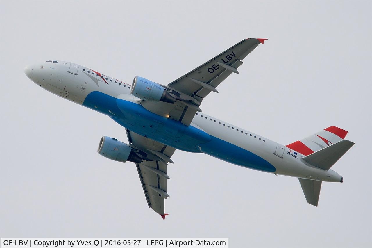 OE-LBV, 2000 Airbus A320-214 C/N 1385, Airbus A320-214, Take off rwy 27L, Roissy Charles De Gaulle airport (LFPG-CDG)